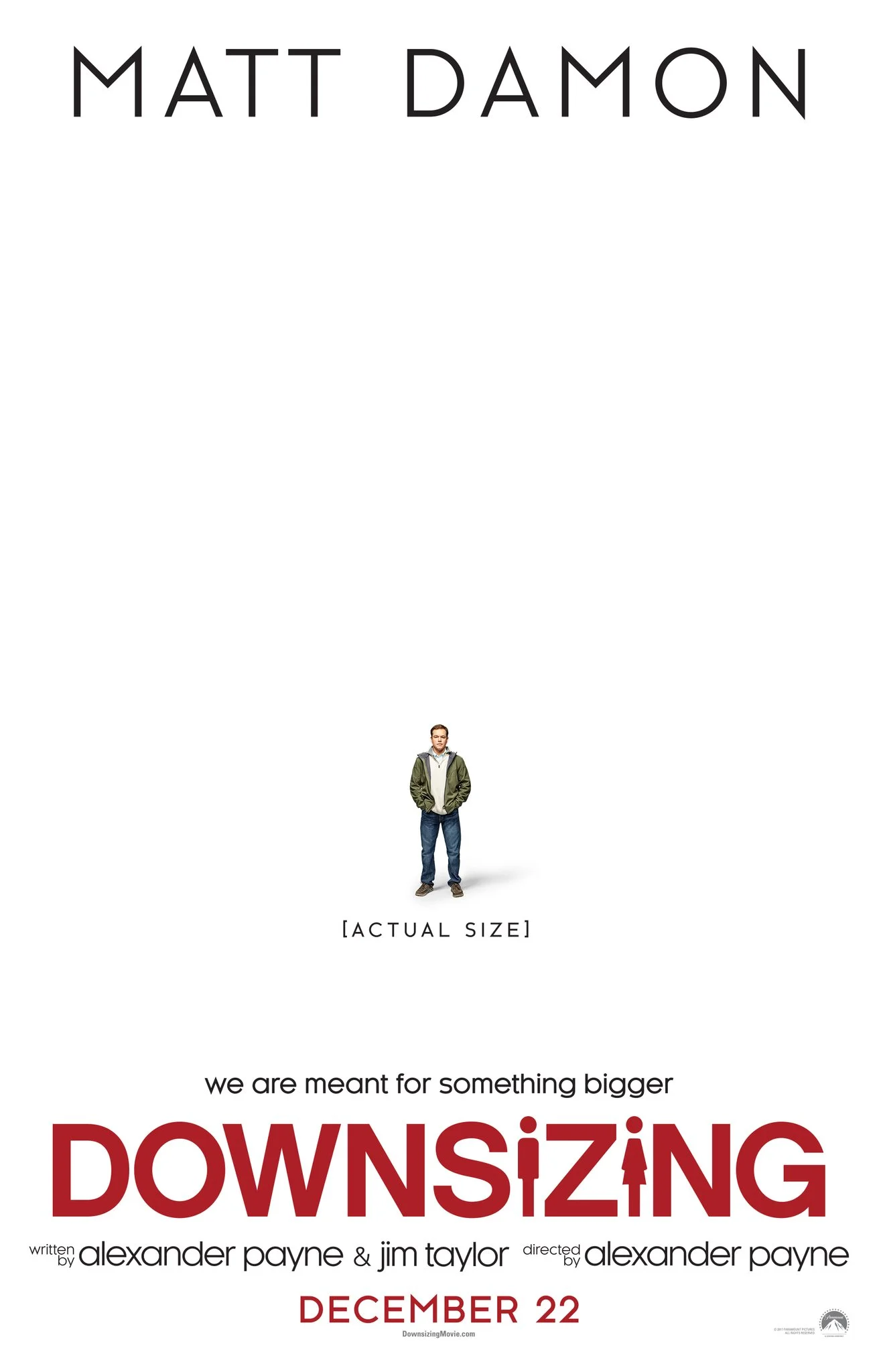 "Downsizing" movie poster
