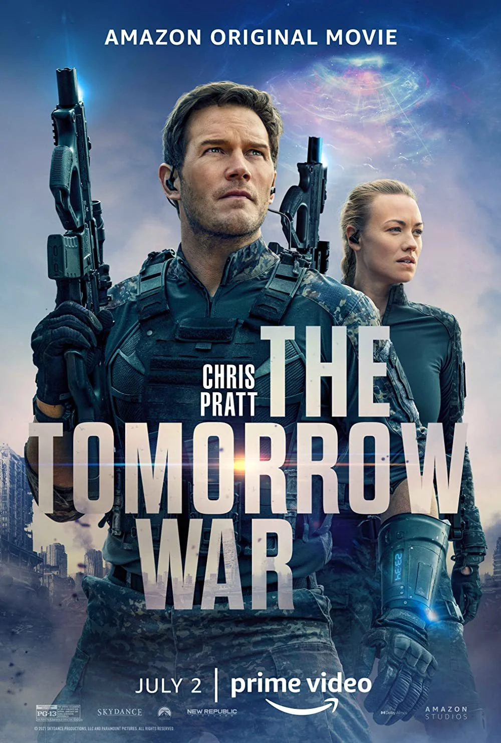 Amazon original movie 'The Tomorrow War' featuring Chris Pratt movie poster
