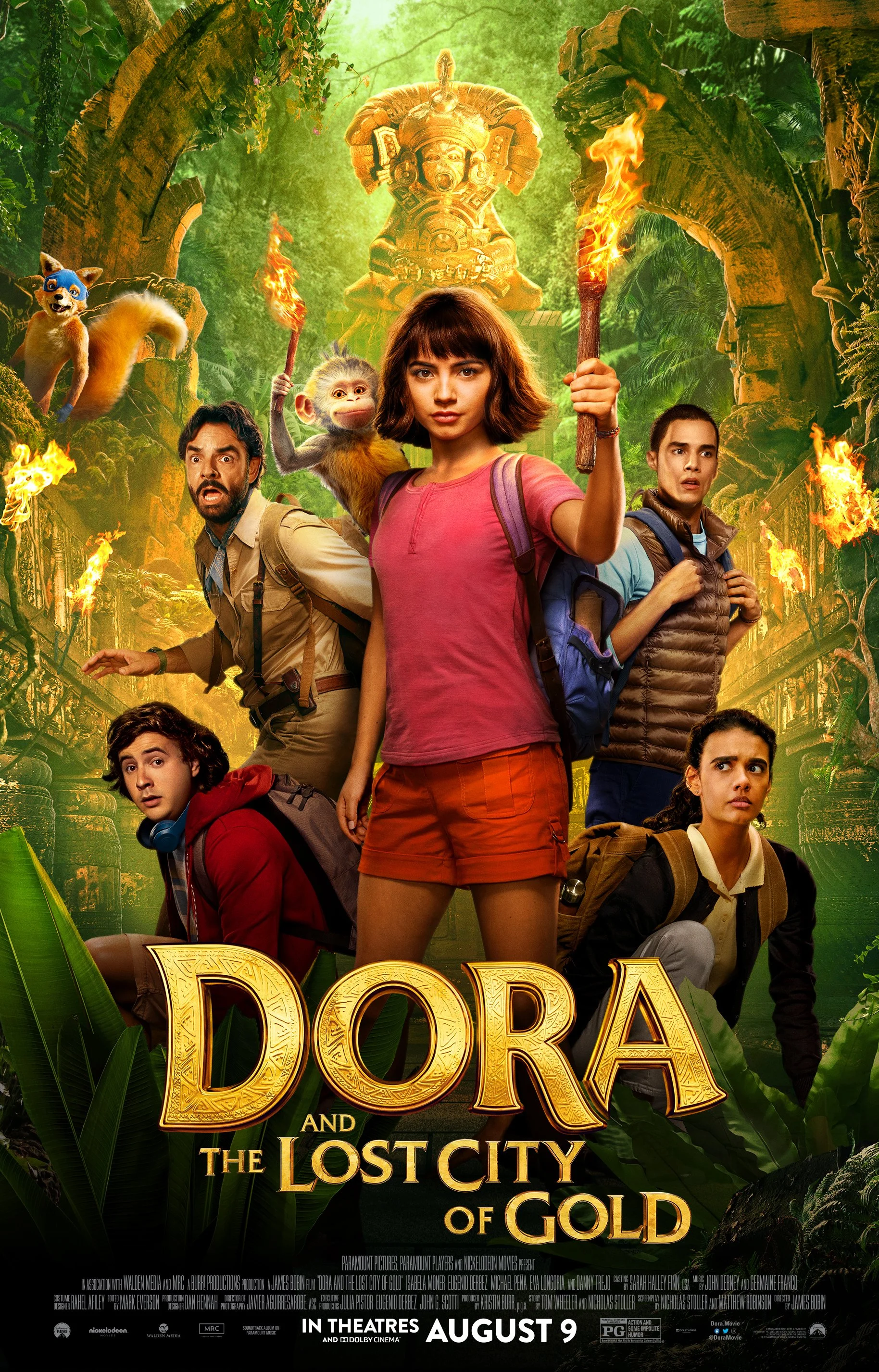 "Dora and the Lost City of Gold" movie poster