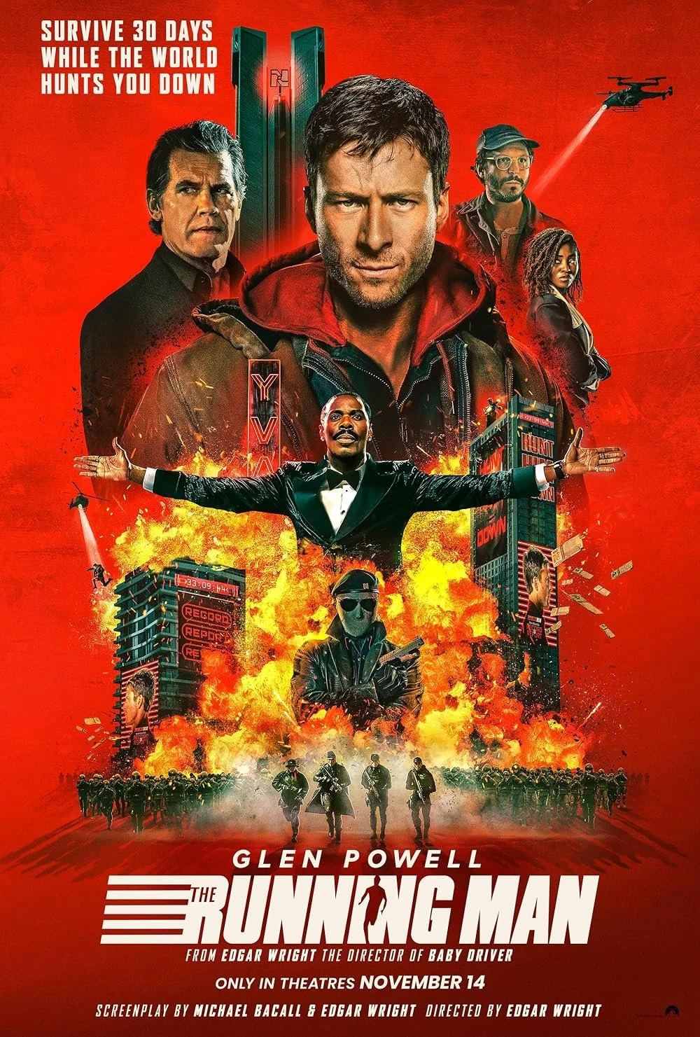 'The Running Man' featuring Glenn Powell