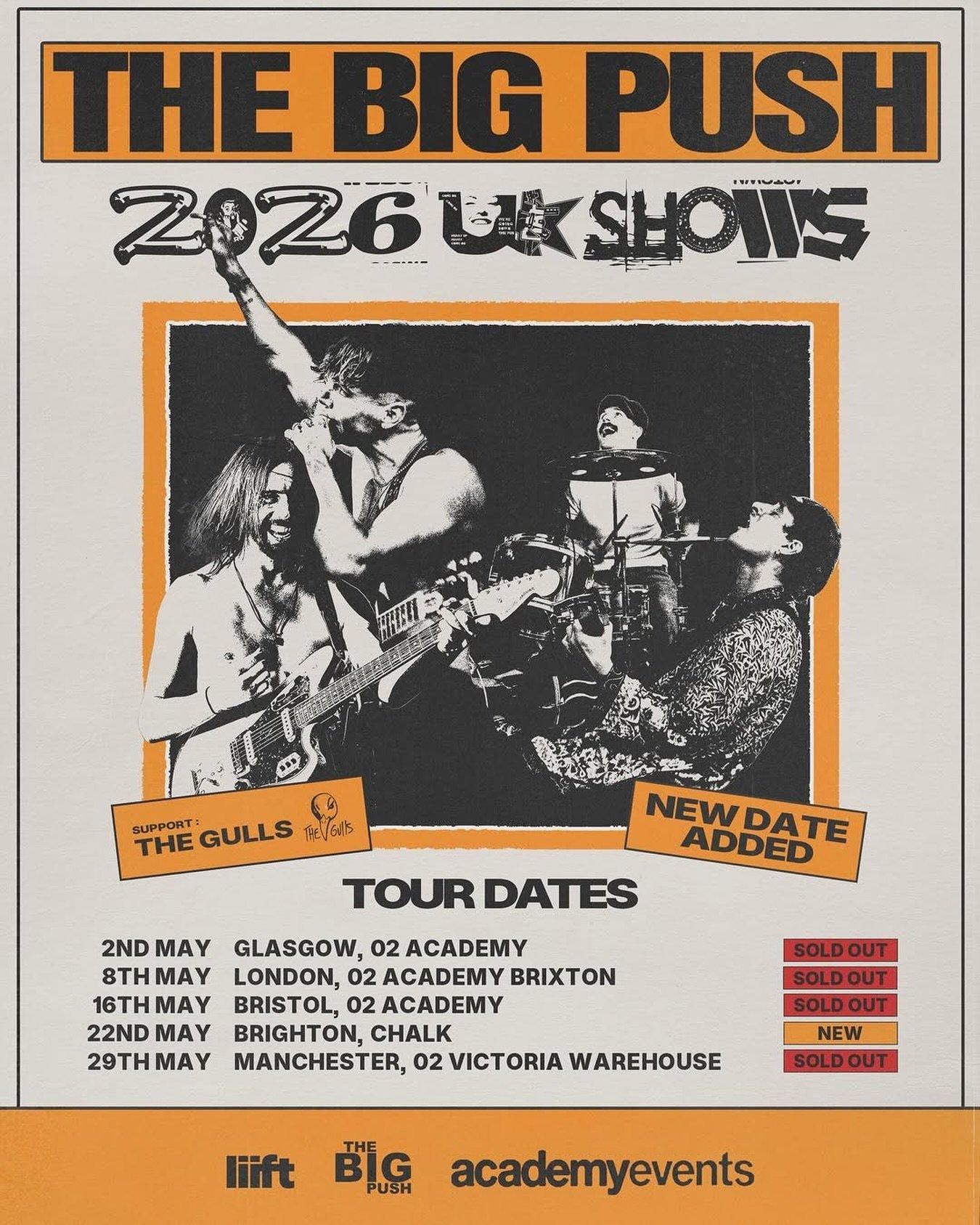 Beyond excited to be tour managing @thebigpushband next month - Brighton tickets go on sale Thursday (tomorrow) 10am. Final ticket drop before we hit the road 💫🚍