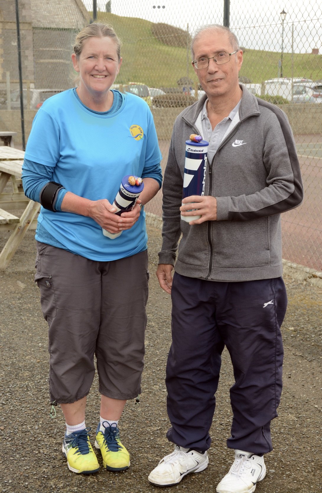 April 2022 - Losing finalists of the Winter Mixed Doubles - Sharon and Gordon