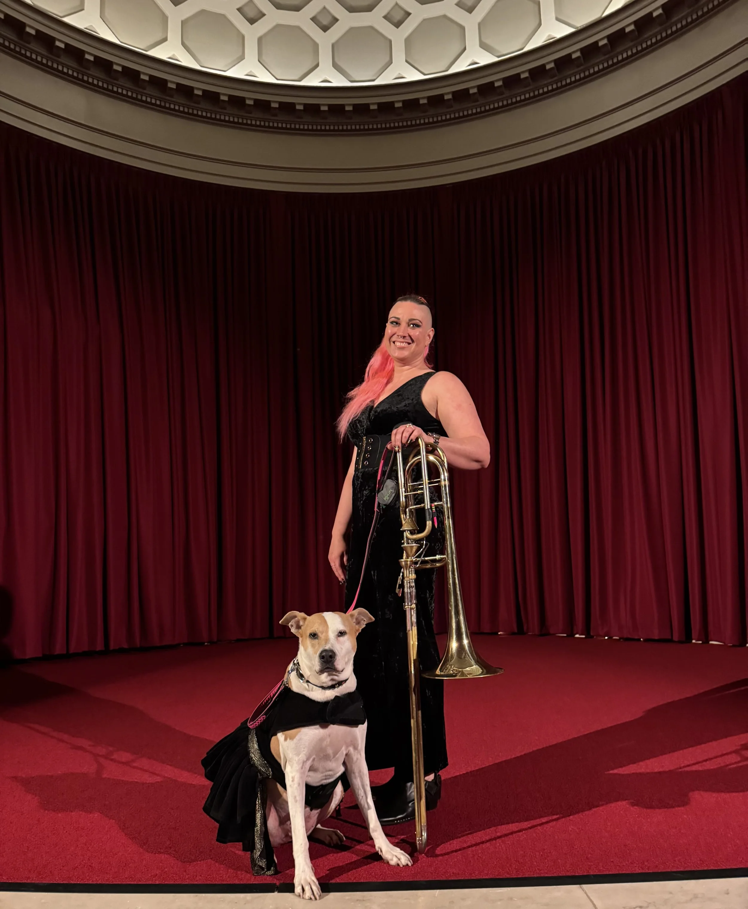 Jen and Kita after their concert with Cali Malone in DC