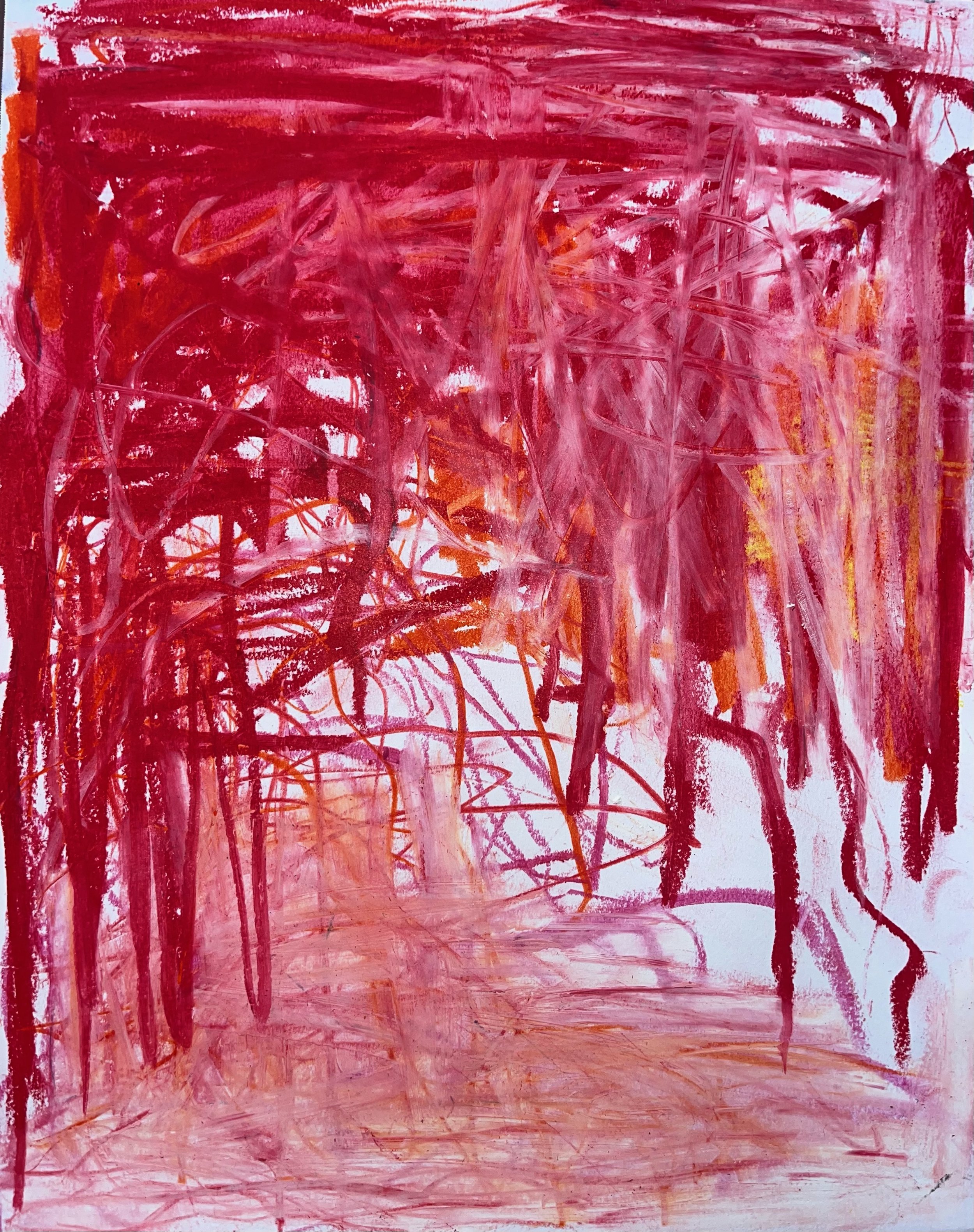 untitled, oil pastel and coloured pencil on
11 x 14 inch mixed media paper