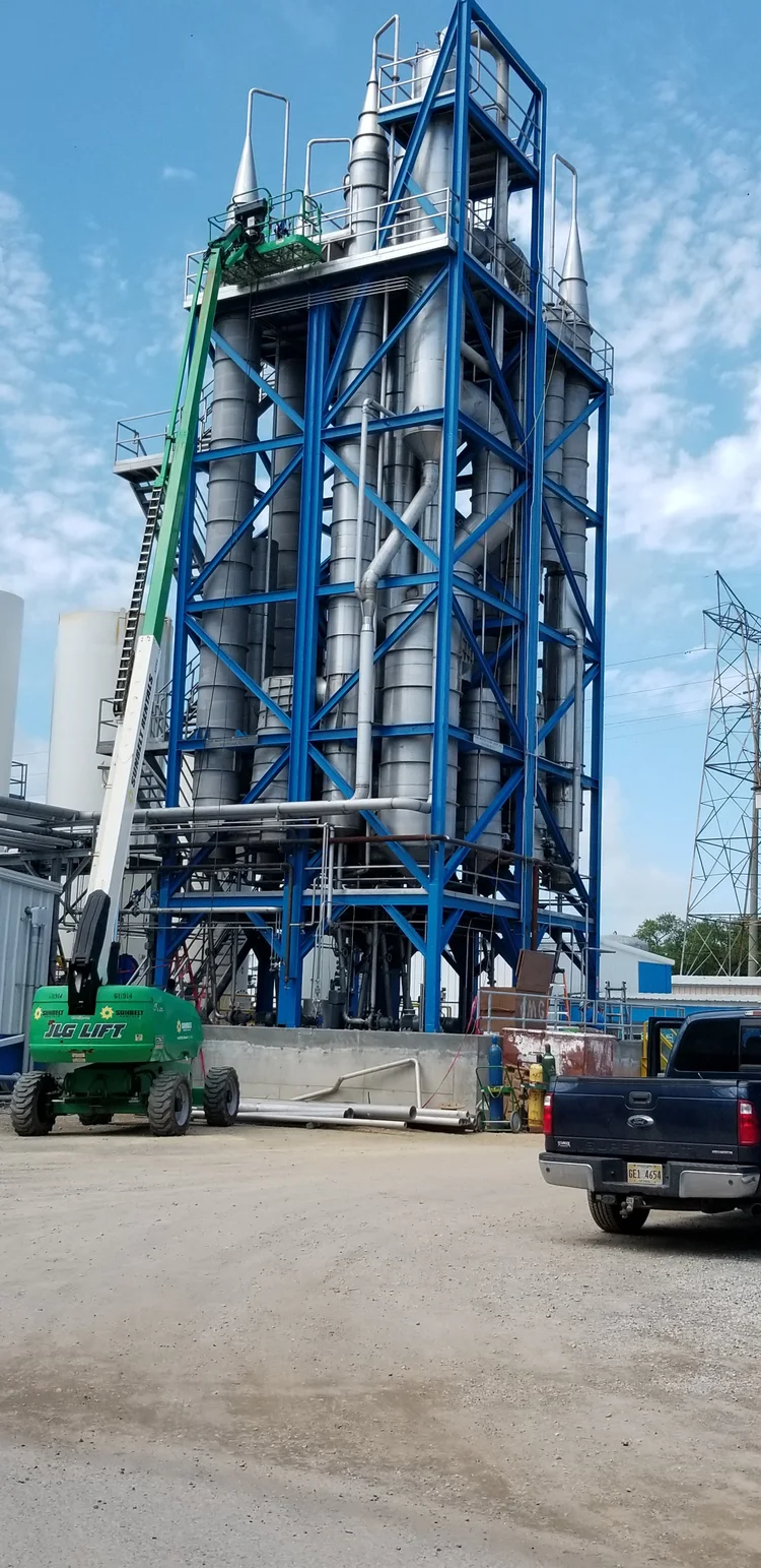 Omega Protein NH3 scrubber