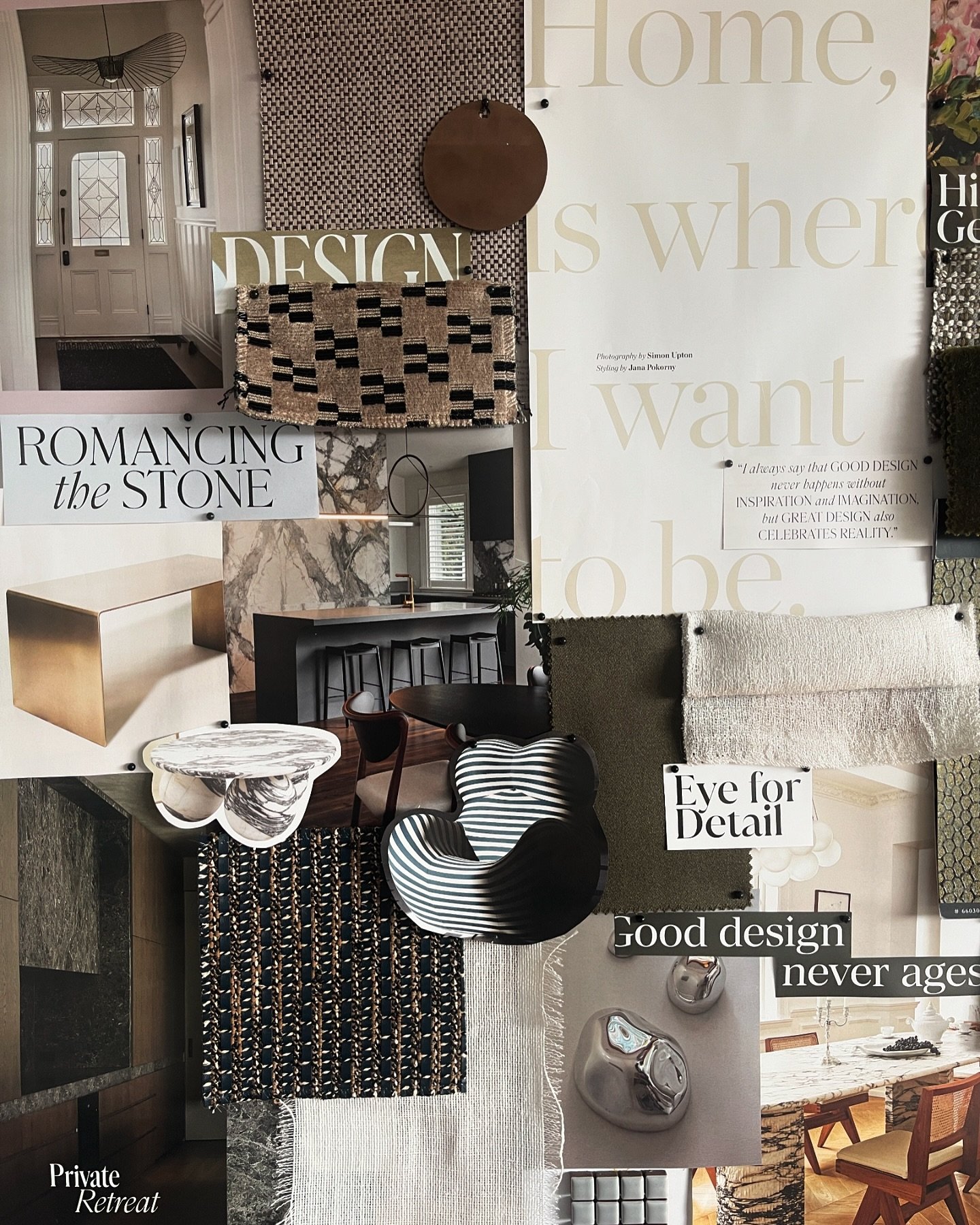 Situated directly in front of my desk, the home studio mood board of all mood boards 💌