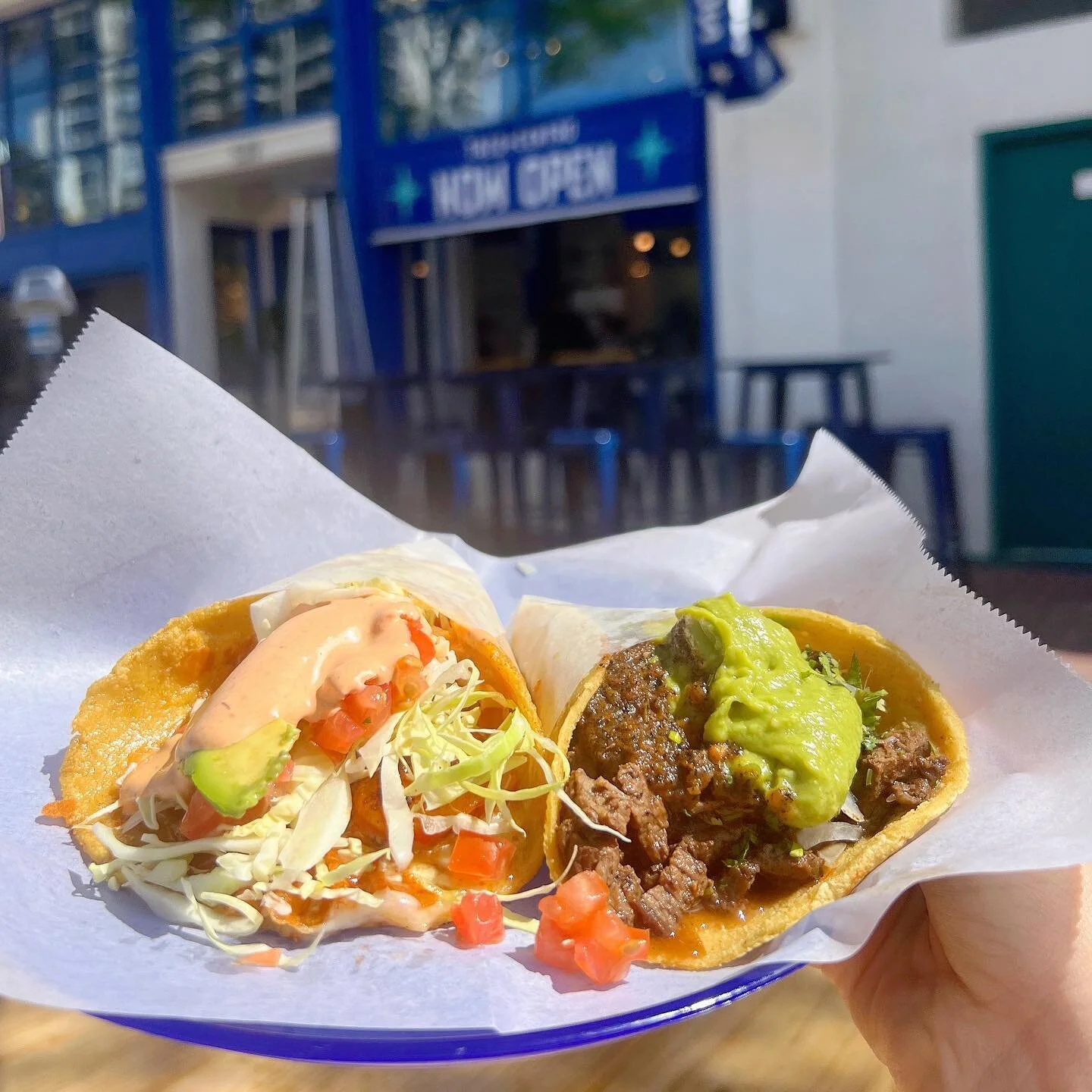 Craving Tacos? 🌮 
In this picture: a Camar&oacute;n Enchilado Taco and a Carne Asada Taco

Visit Taco Centro, located in Downtown San Diego&rsquo;s Gaslamp Quarter!

📍 539 Island Ave San Diego, CA

#tacocentrosd #tacotimesd 
&bull;
&bull;
#besttaco