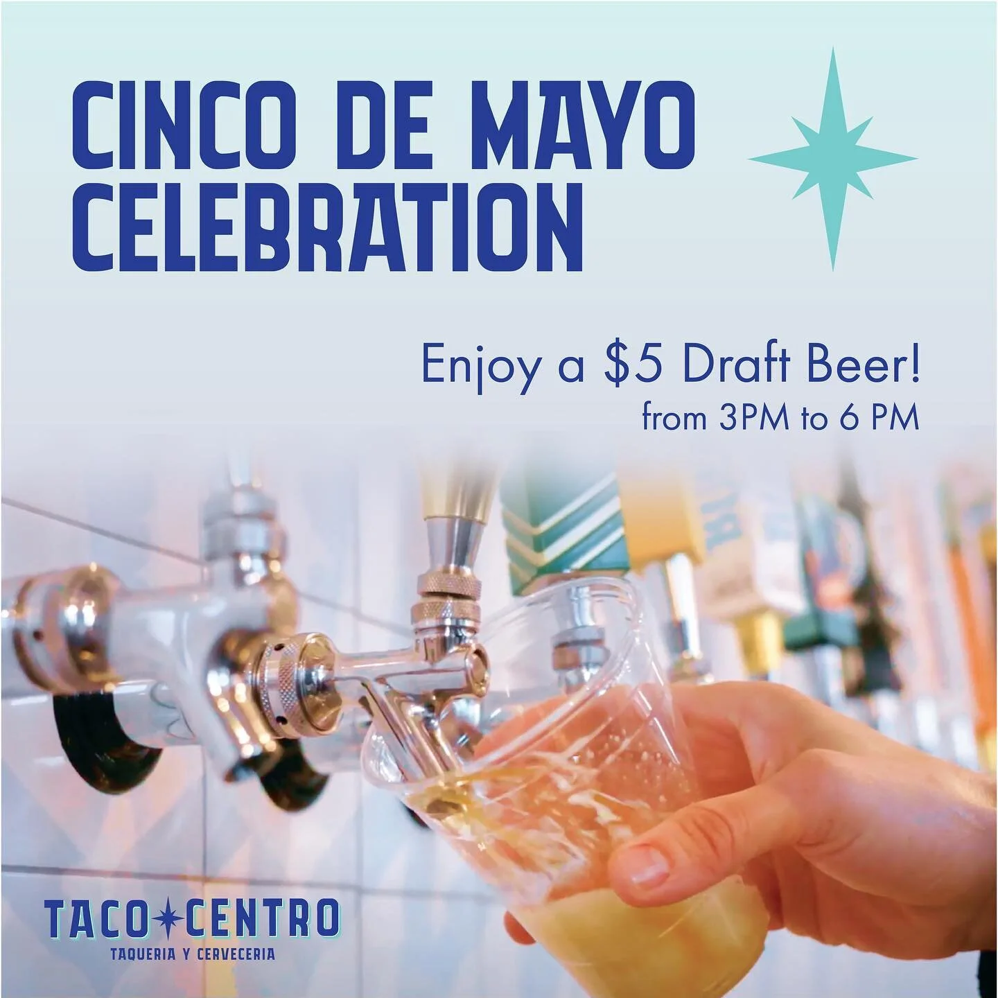 Enjoy a Draft Beer and celebrate Cinco De Mayo! 🍻 

Visit Taco Centro, located in Downtown San Diego&rsquo;s Gaslamp Quarter!

📍 539 Island Ave San Diego, CA

#tacocentrosd #tacotimesd 
&bull;
&bull;
#besttacos #tacos #eatlocal #contodo #tacotuesda