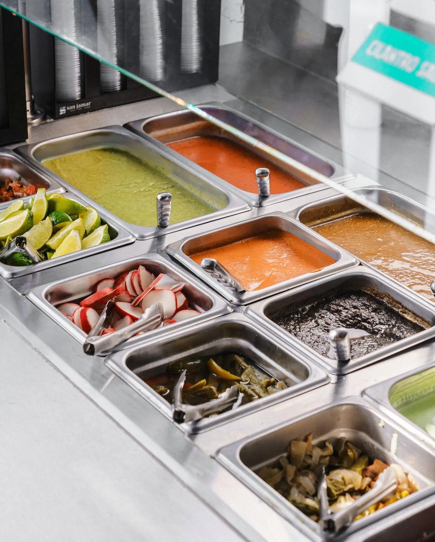 Real taco flavor?
It all starts at the salsa bar 🌮🔥 #TacoCentroSD 🔵
&bull;
👉🏼Visit Taco Centro, located in Downtown San Diego&rsquo;s Gaslamp Quarter &amp; Little Italy San Diego!
&bull;
📍 2171 Kettner Blvd, San Diego, CA 
📍 539 Island Ave San