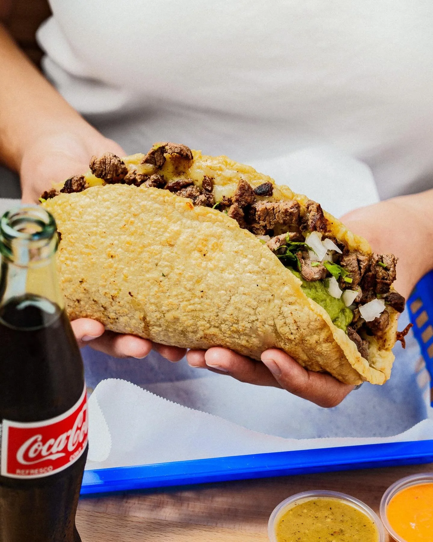 L A &bull; K E K A | Handmade quesadilla with the meat of your choice, fresh avocado, veggies, and salsa 🙌🏻 pure perfection. 🤌🌮🔵 #TacoCentroSD
&bull;
👉🏼Visit Taco Centro, located in Downtown San Diego&rsquo;s Gaslamp Quarter &amp; Little Italy