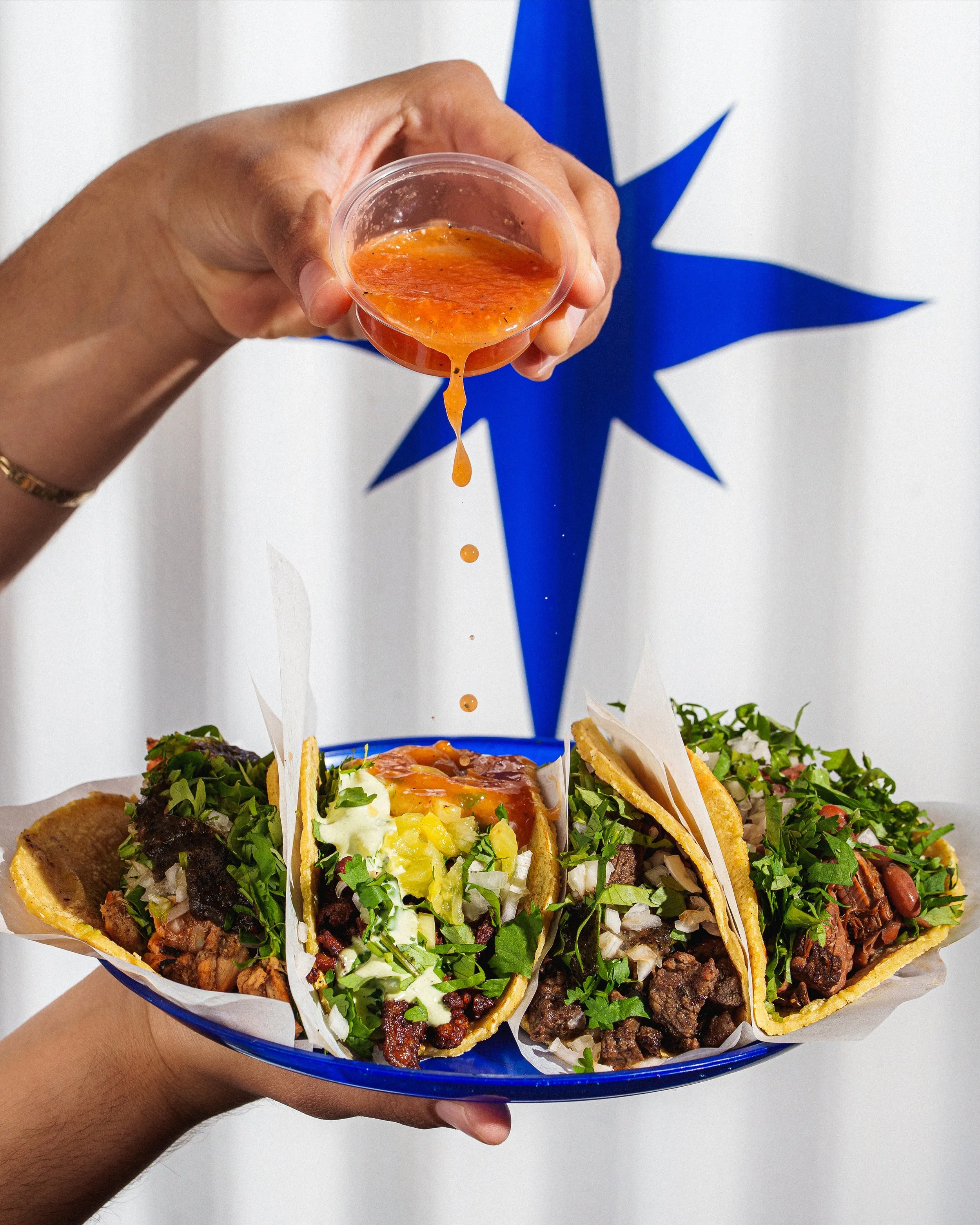 Four tacos. One plate. All the flavor you&rsquo;ve been craving🔵🌮🔥

Come to #TacoCentro and enjoy your favorite tacos made fresh, street style, and packed with real flavor ⭐️
&bull;
📍 2171 Kettner Blvd, San Diego, CA 
📍 539 Island Ave San Diego,