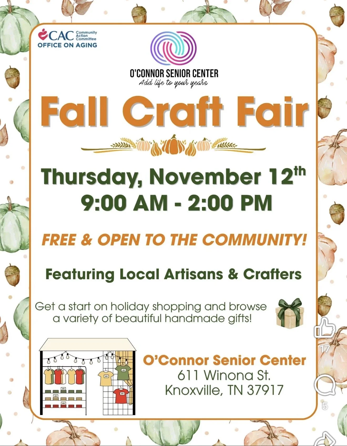 O'Connor Senior Center Fall Craft Fair