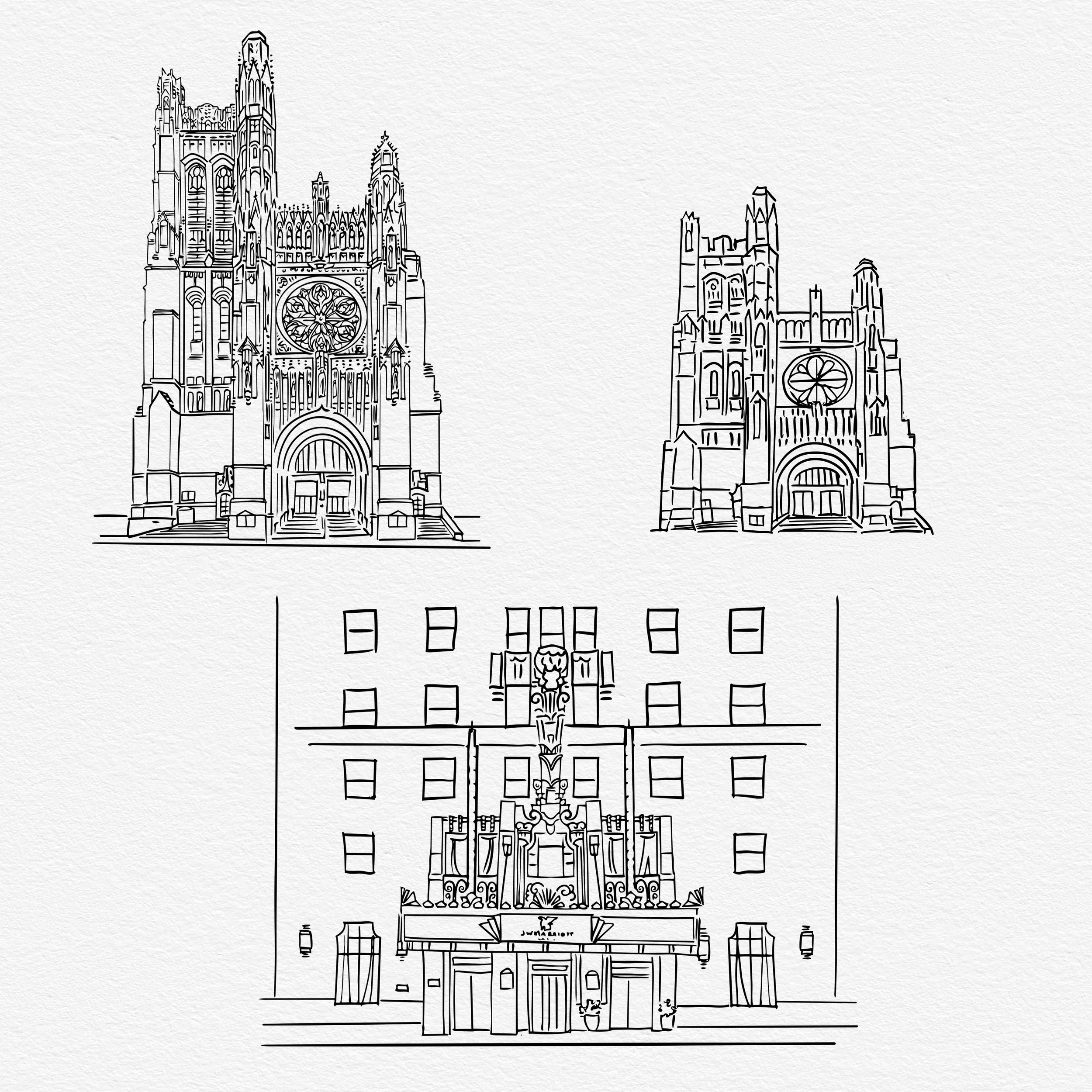 St. Thomas Church and JW Marriott Hotel - NY