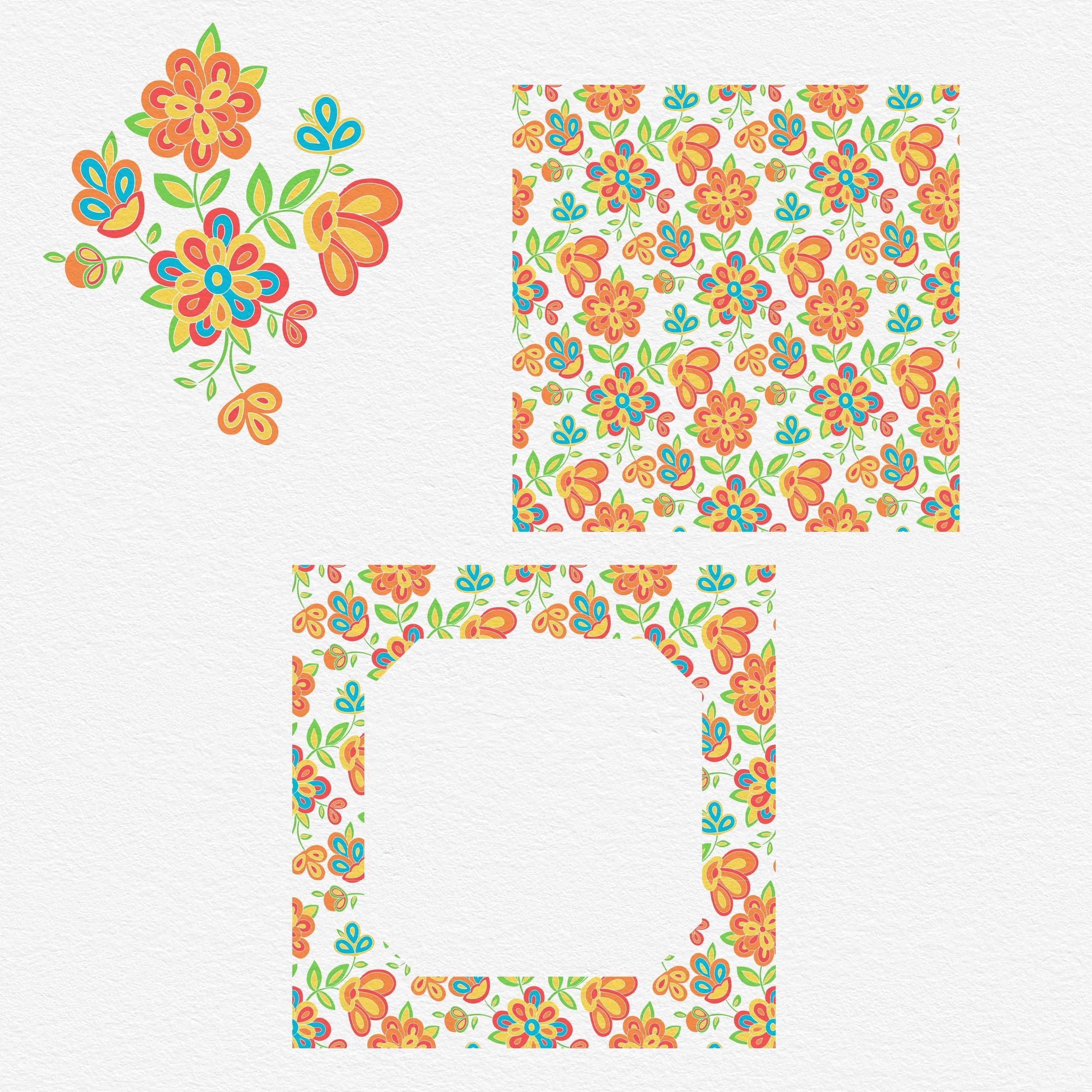 Floral Pattern - Southwest