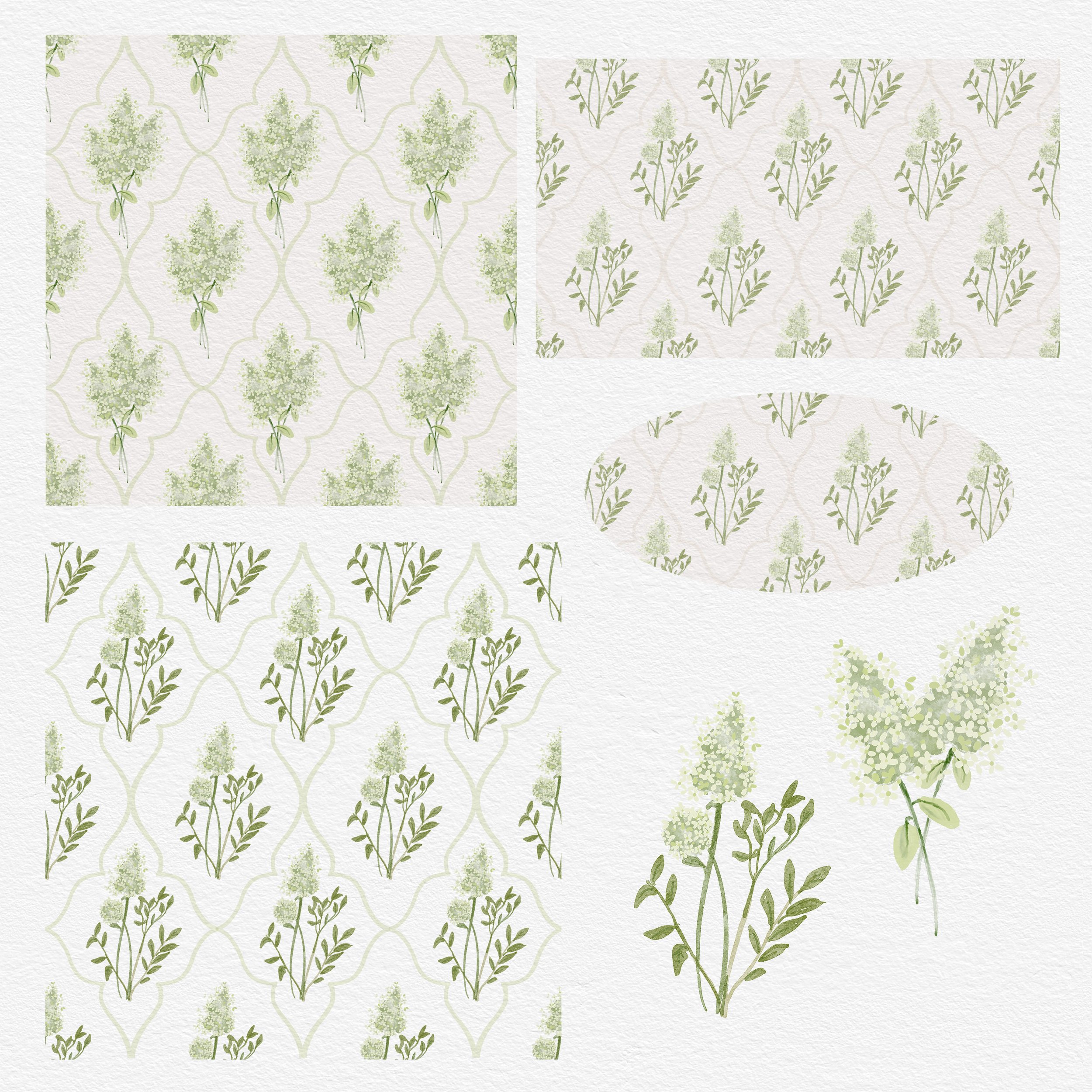 Bouquet pattern - trellis