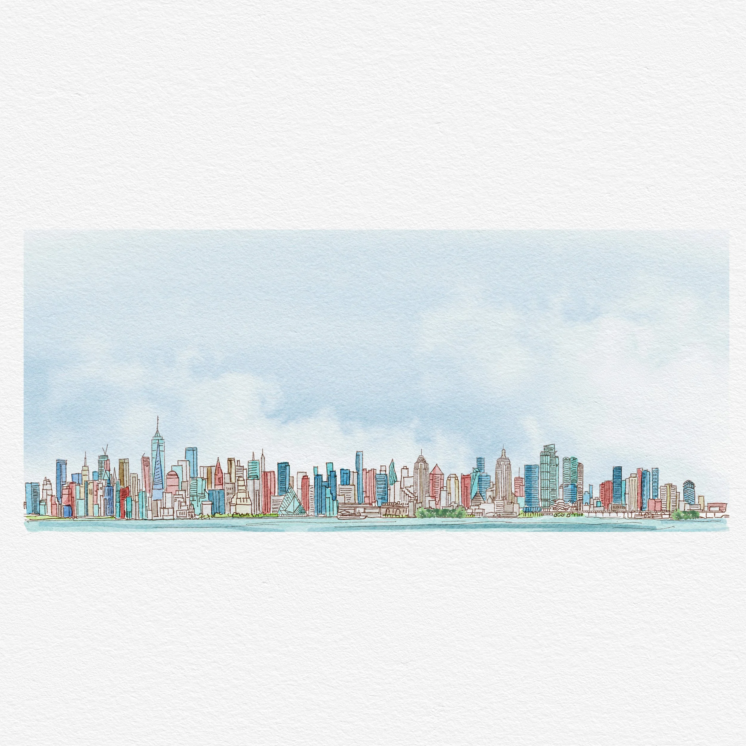NYC Skyline (Gatefold Pano)