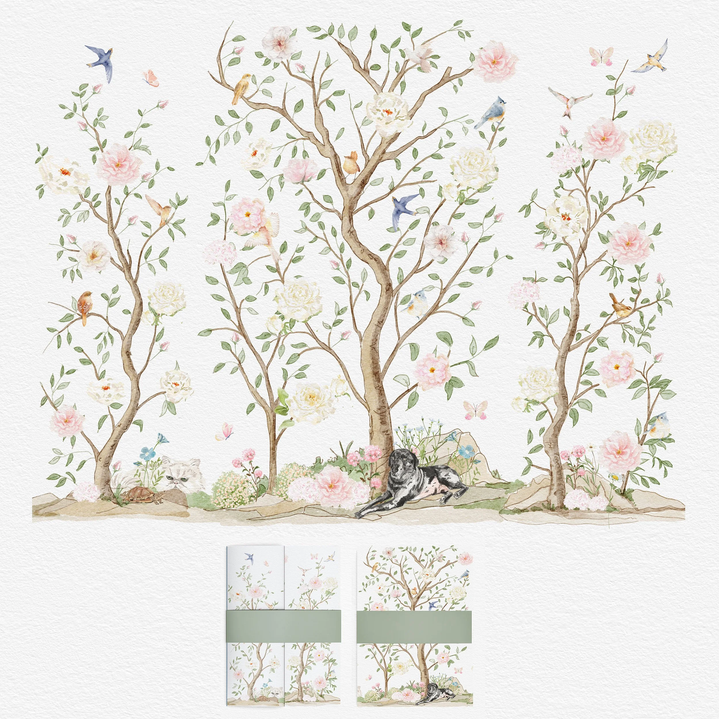 Chinoiserie Gatefold with pets