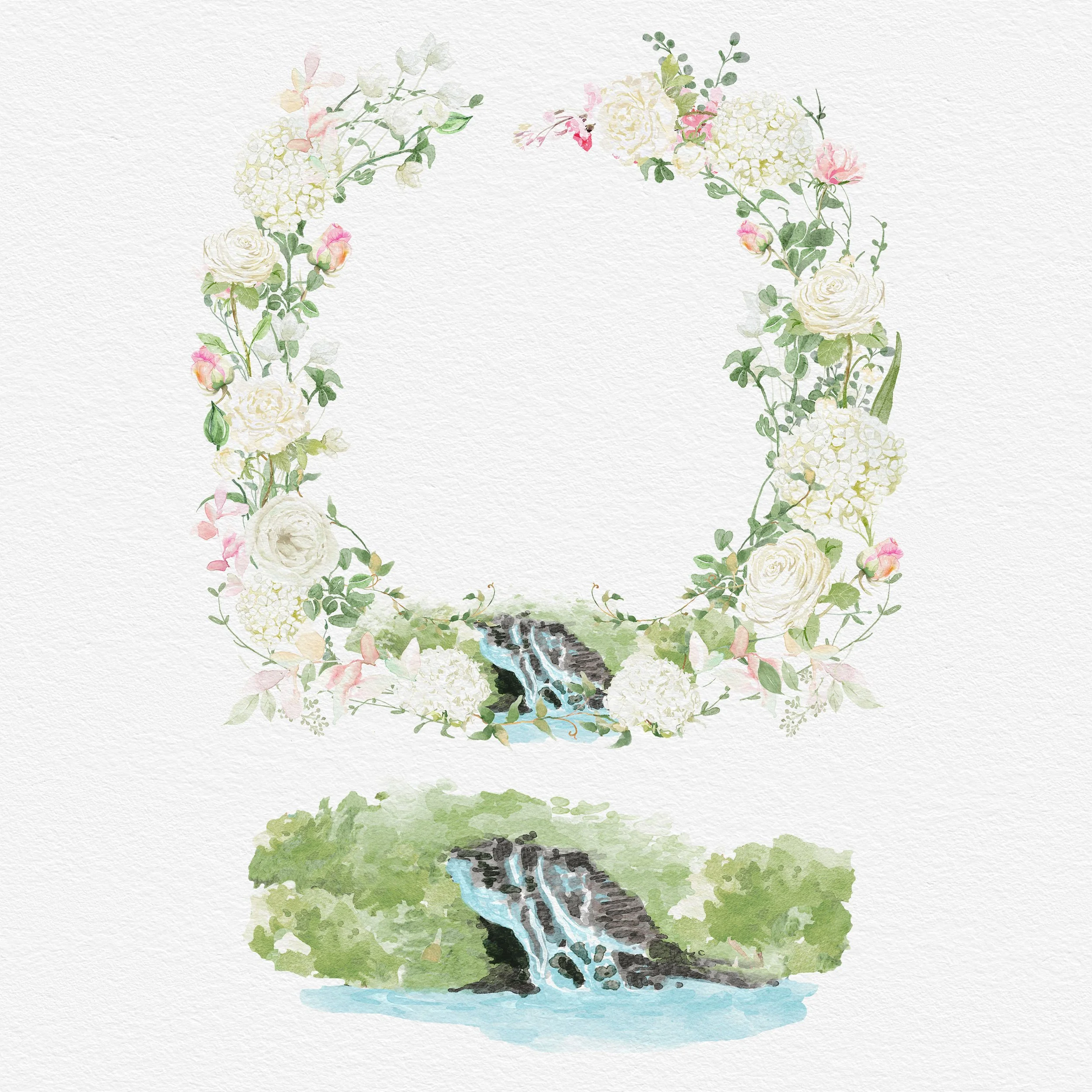 Frame with waterfall (circle) Revision.jpg