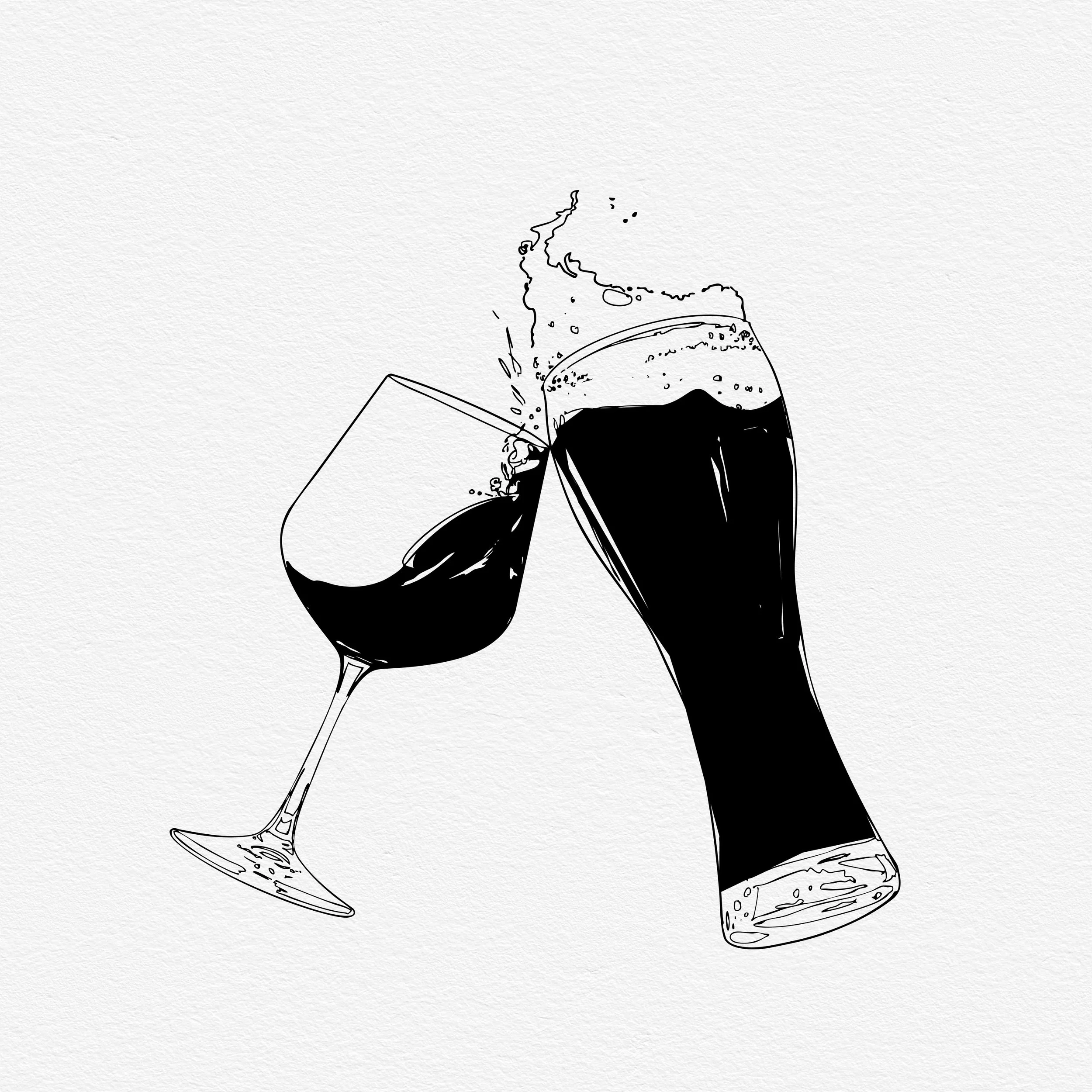 Beer and Wine Toast