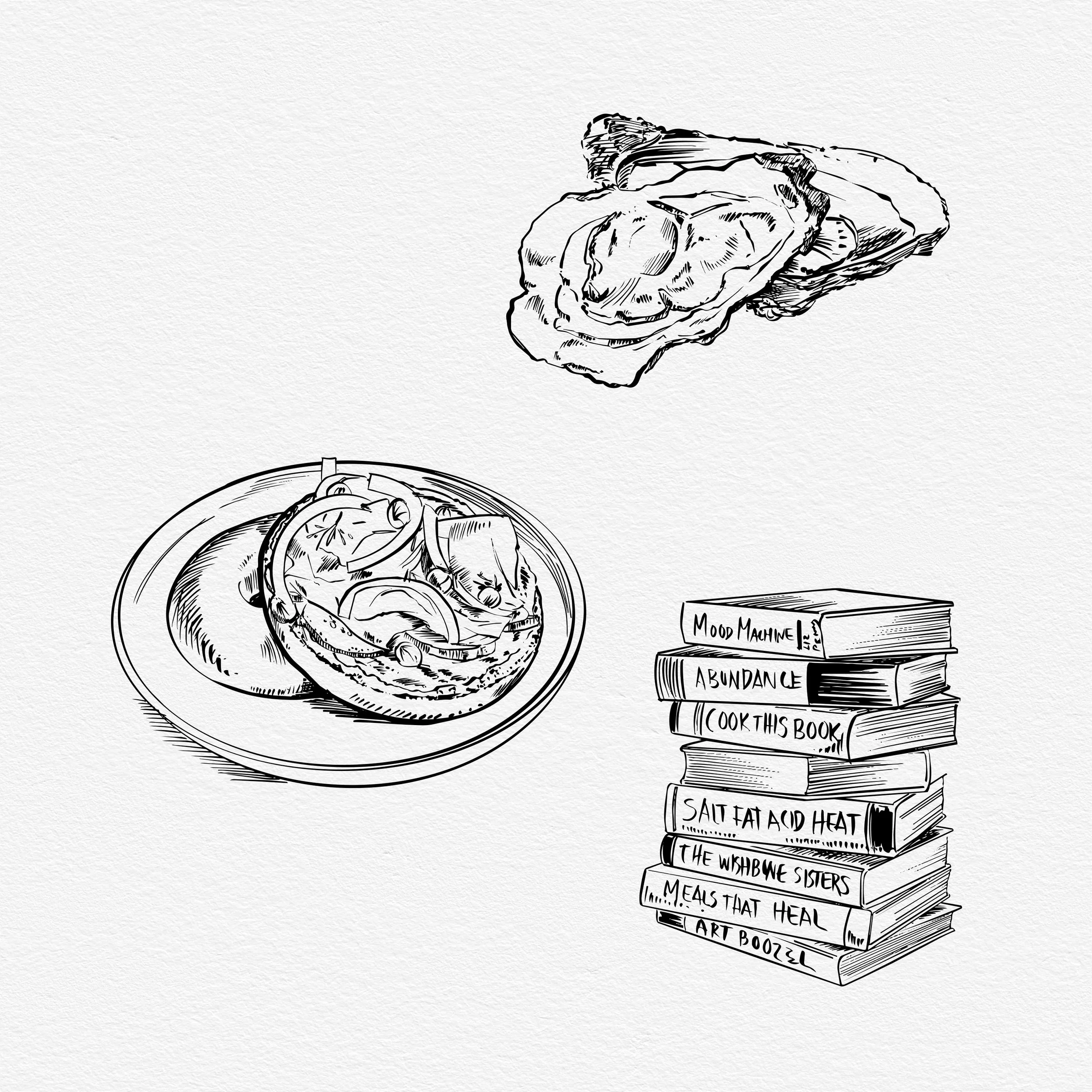 Oyster books and bagel.jpg