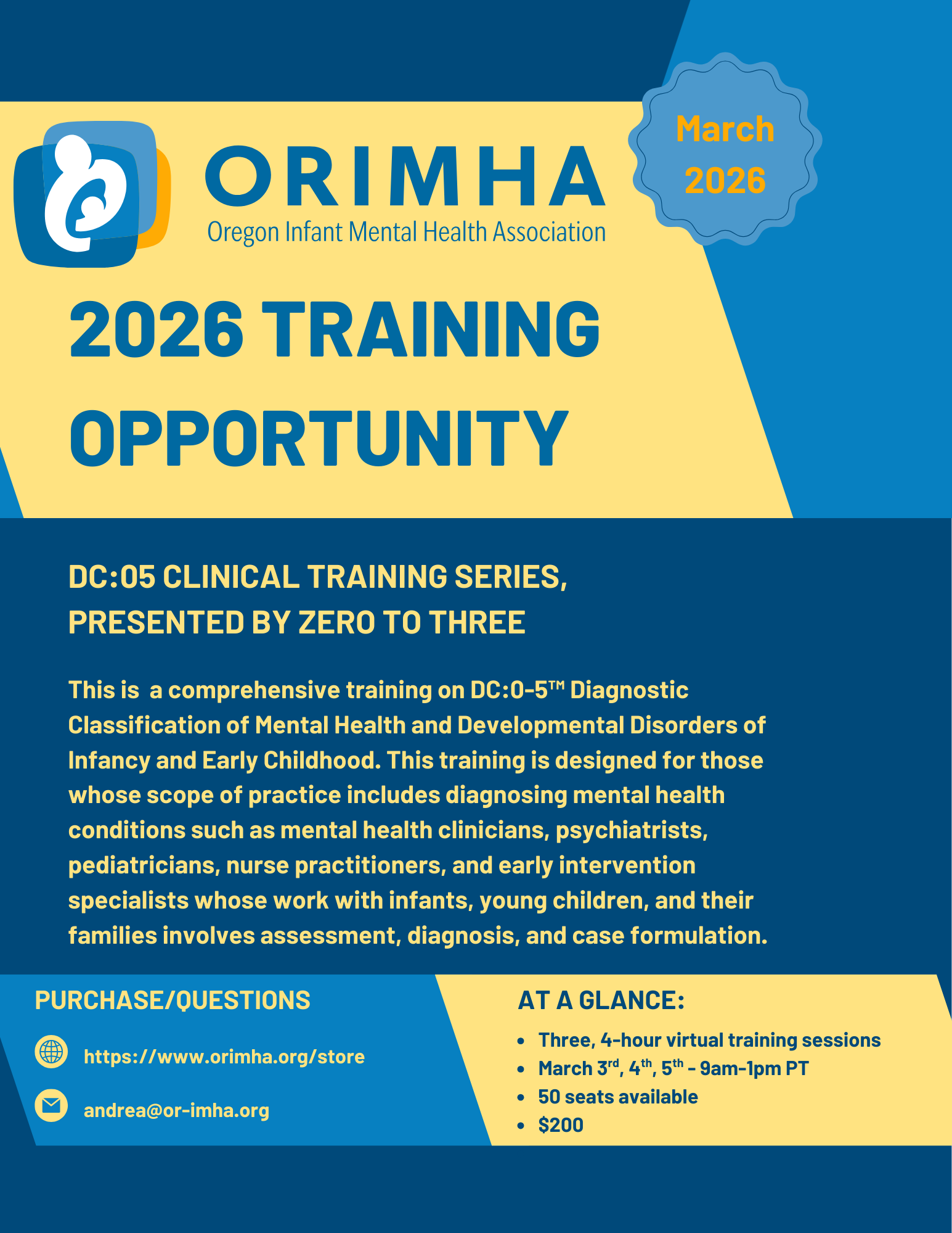 DC:05 Clinical Training Series: Presented by ZERO TO THREE