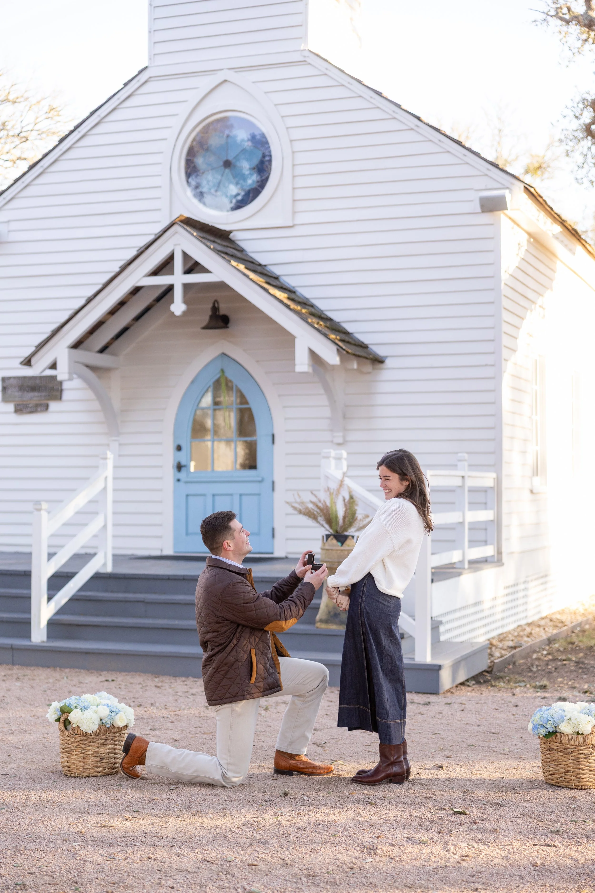 Carson + Addy’s Proposal in Round Top, Texas
