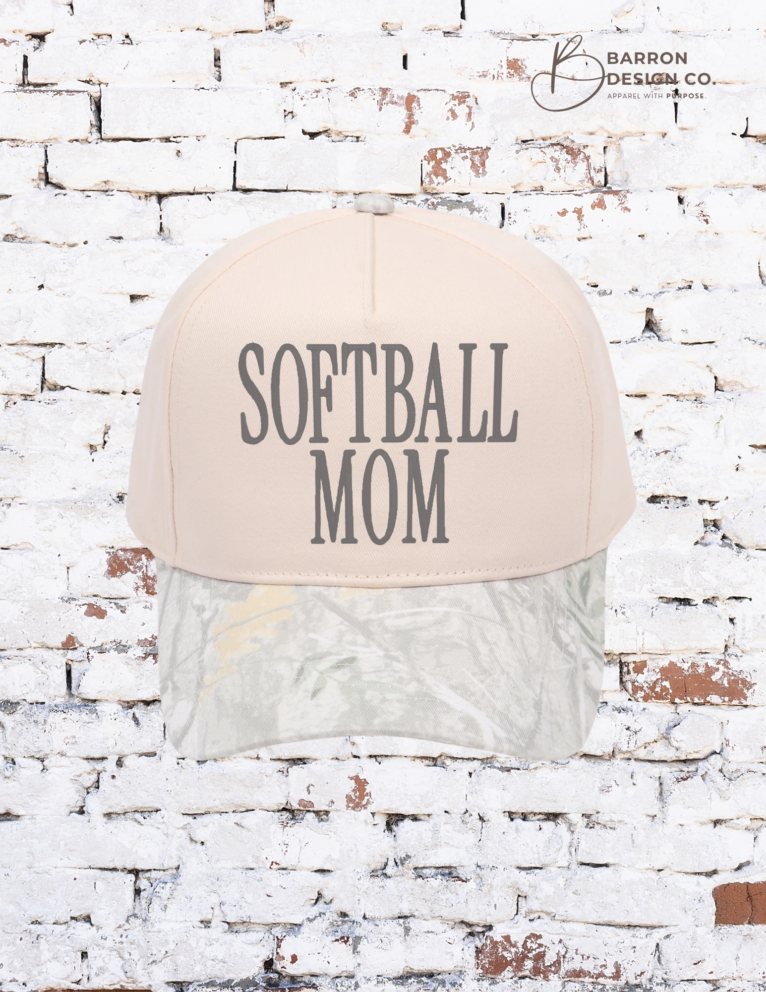 Softball Mom Camo Cap