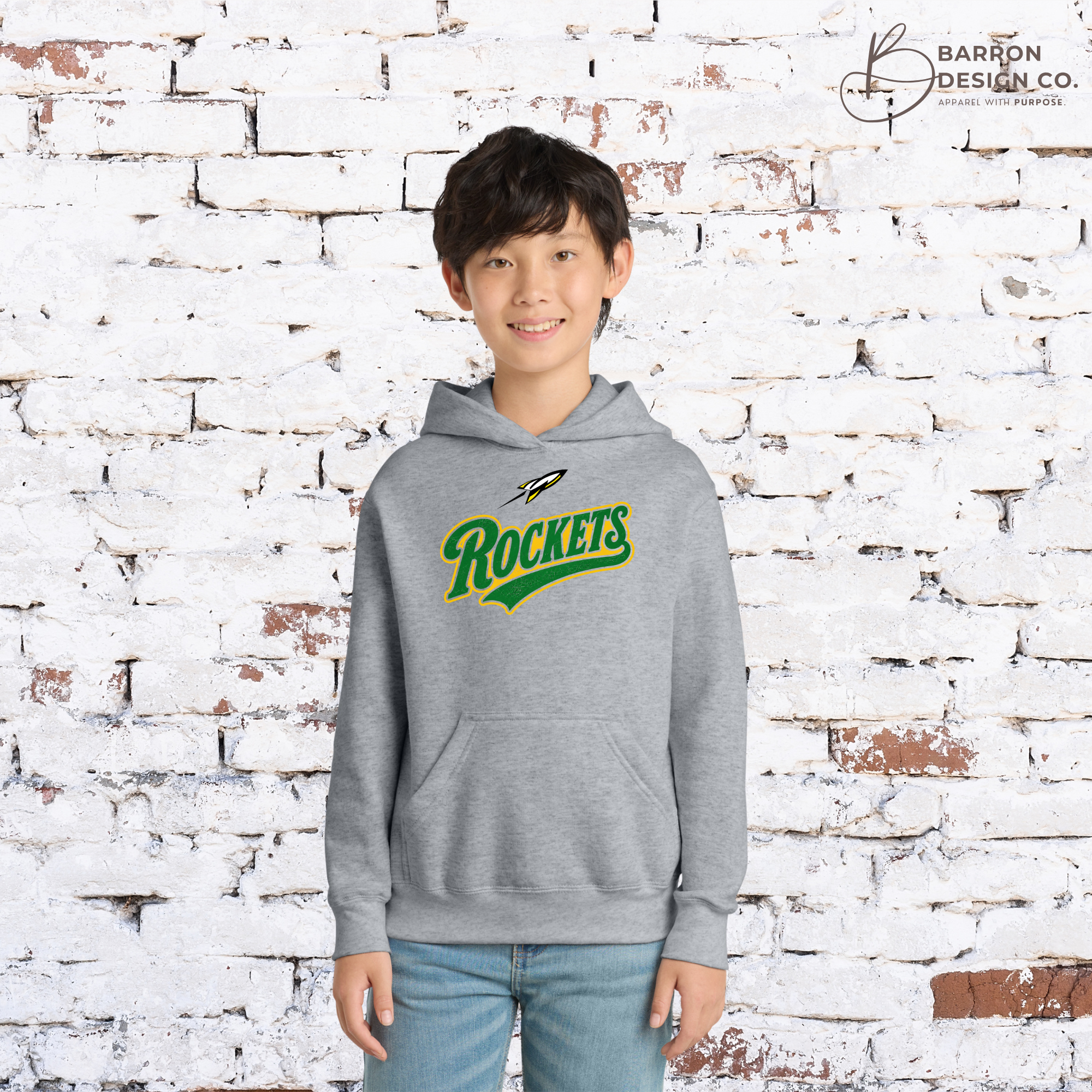 Rockets Youth Retro Athletic Sweatshirts