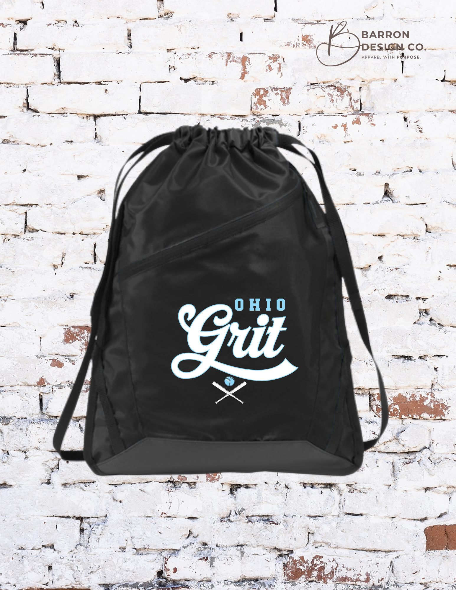 Ohio Grit Drawstring Bag