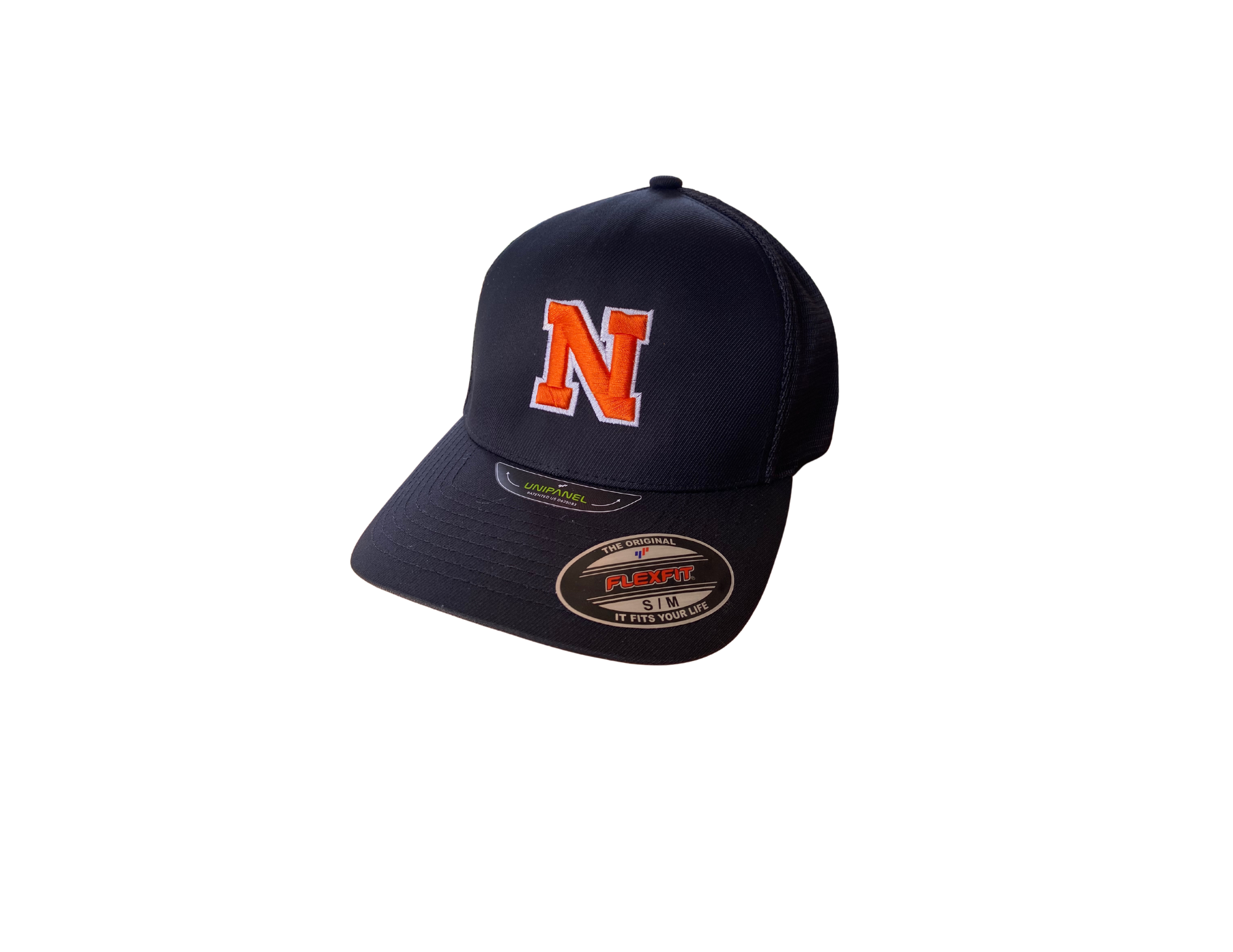 Orange Flexfit Cap -Block N — Barron Design