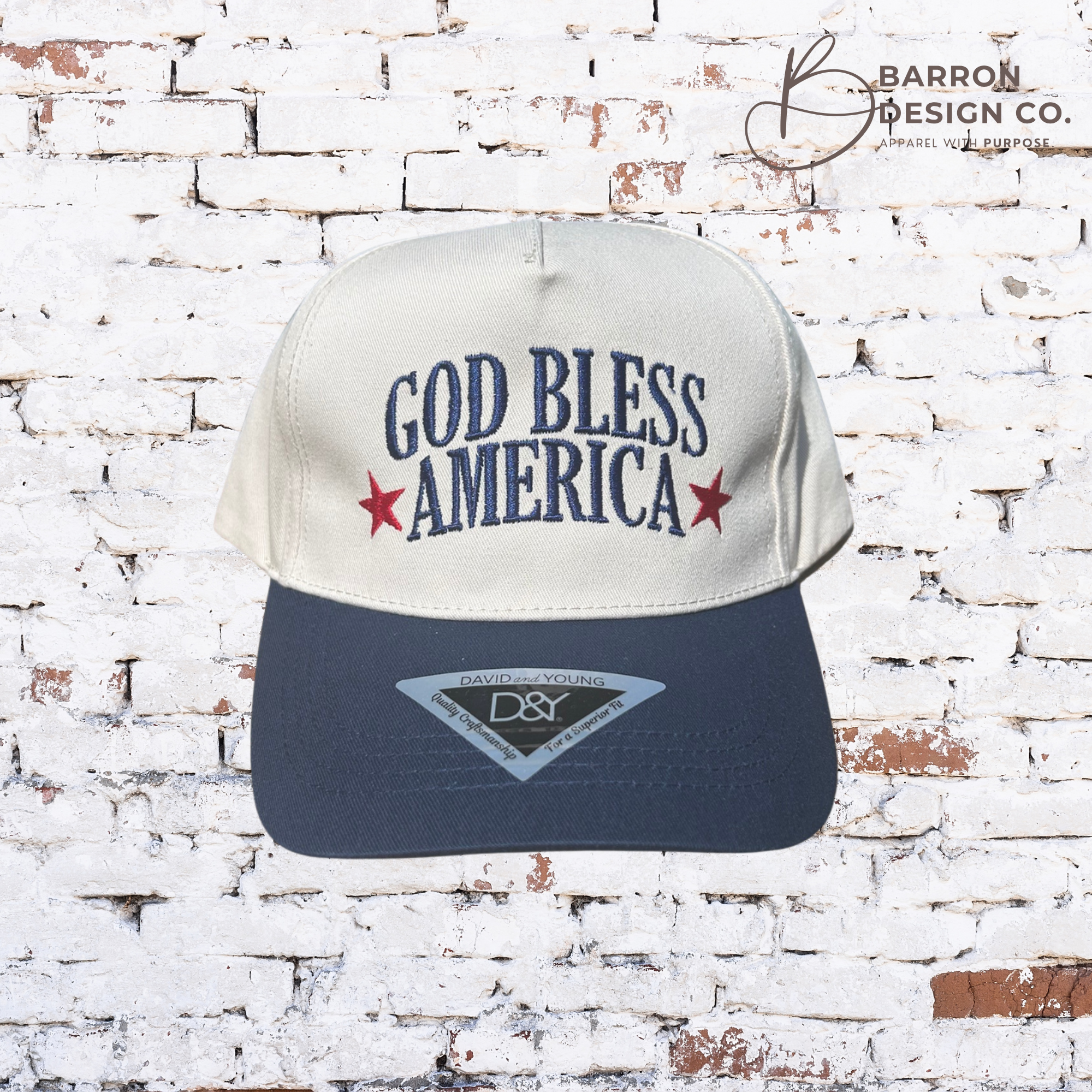God Bless America Embroidered Patriotic Hat