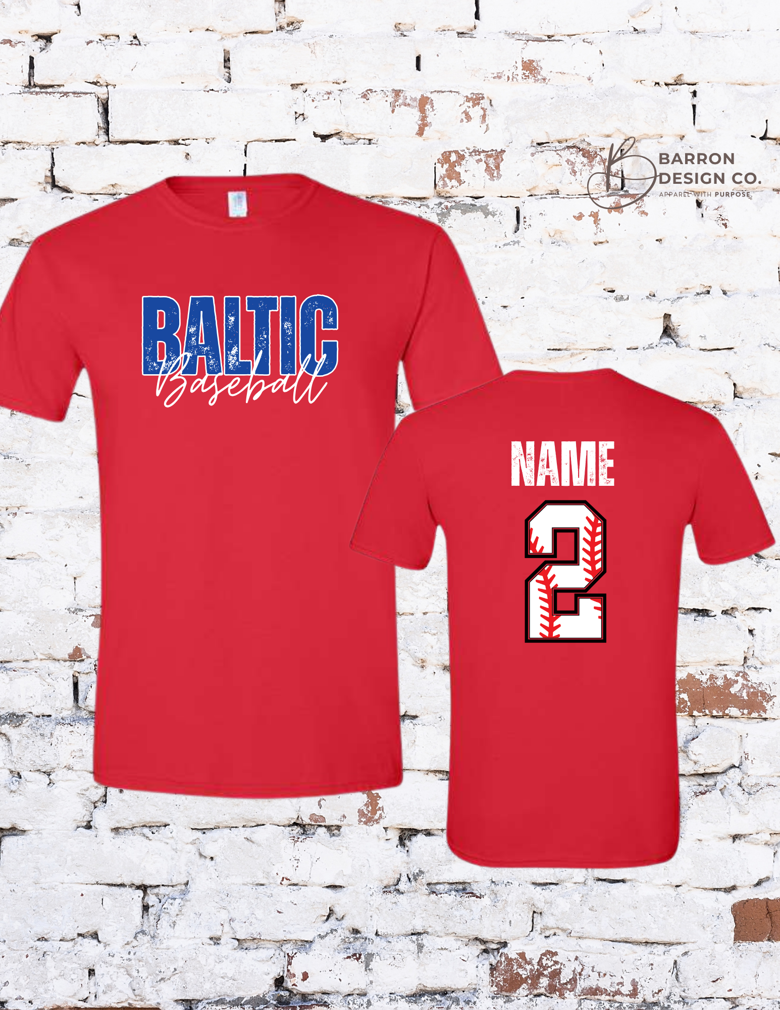Baltic Baseball {Custom Name & Number}