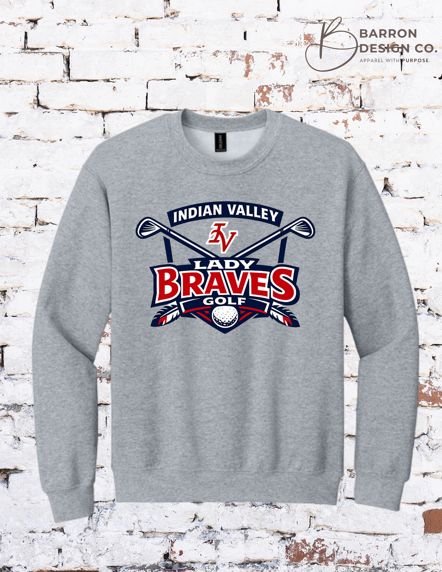 IV Lady Braves Golf Crewneck Sweatshirt