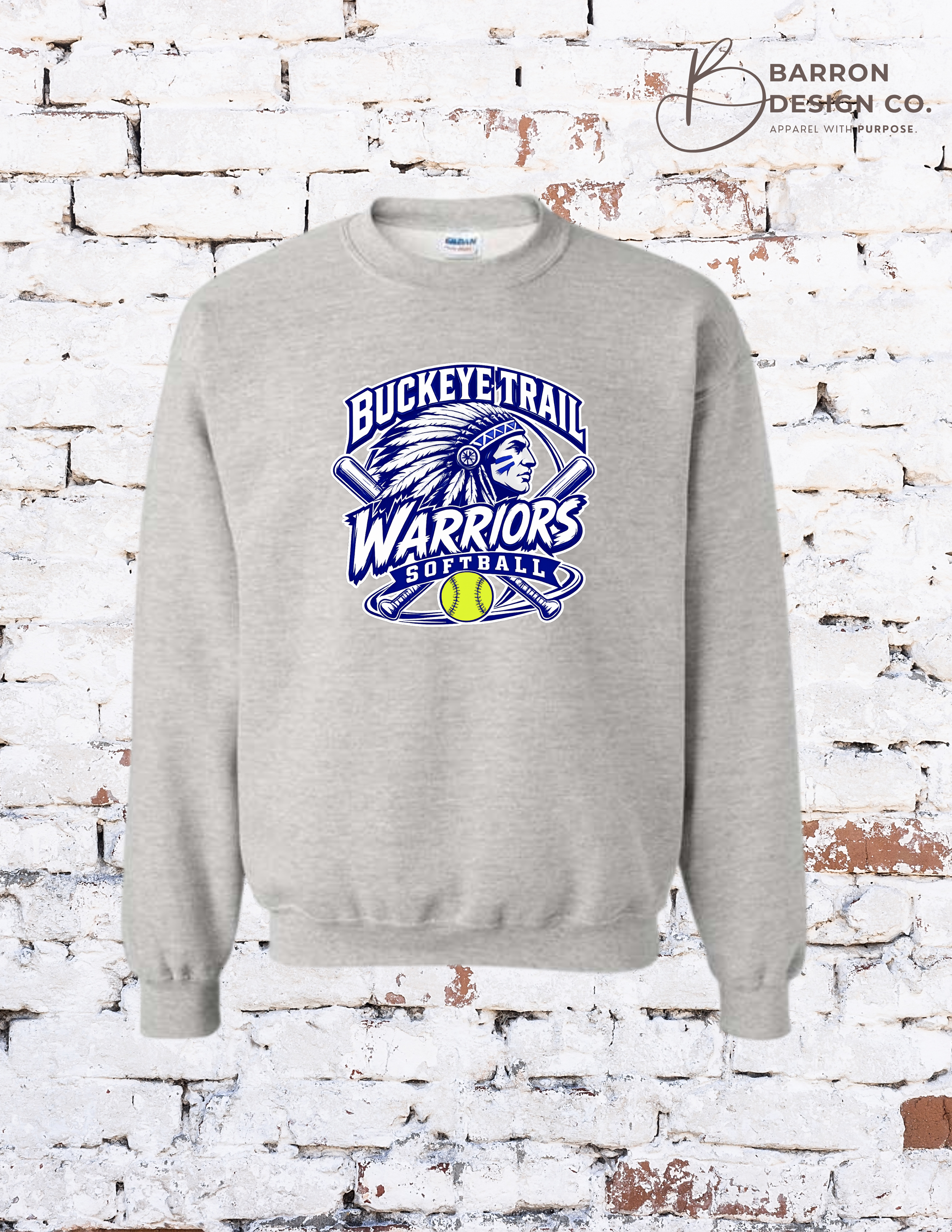 Buckeye Trail Warriors Softball - Crewneck Sweatshirt