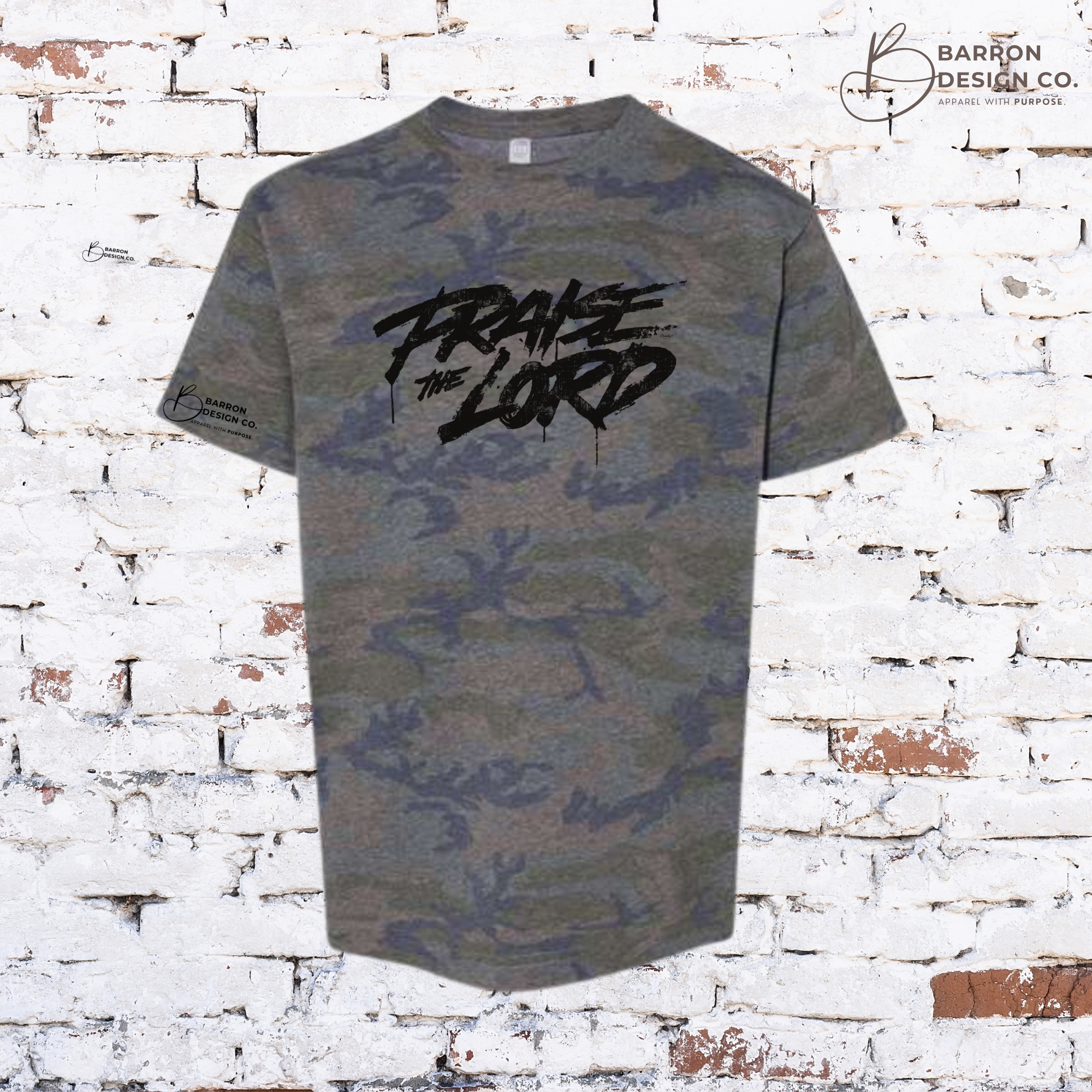 Praise the Lord Youth Vintage Camo Tee