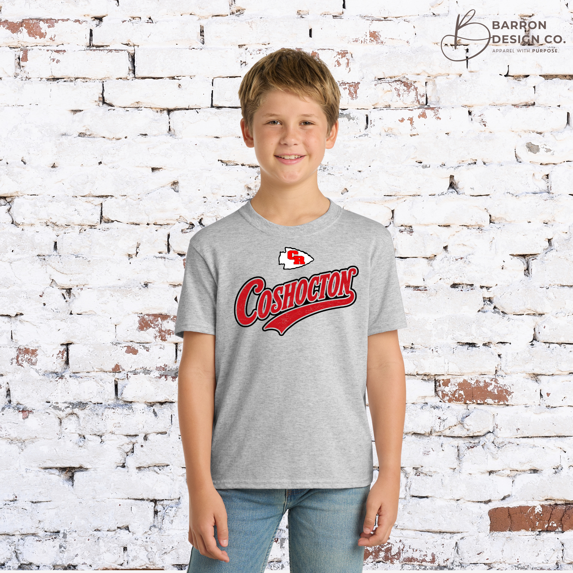 Coshocton Youth Retro Athletic Tee