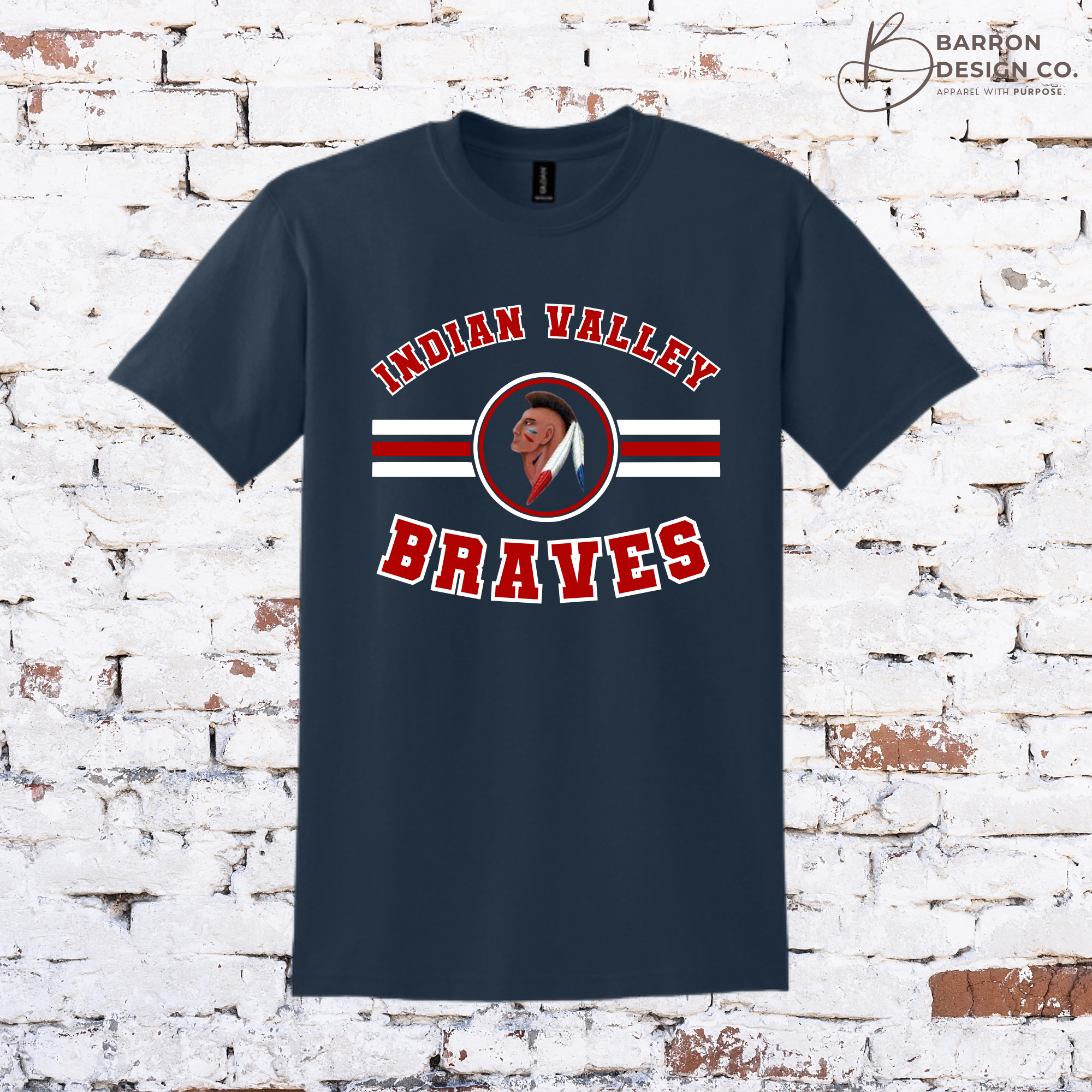 Braves Circle Mascot Tee