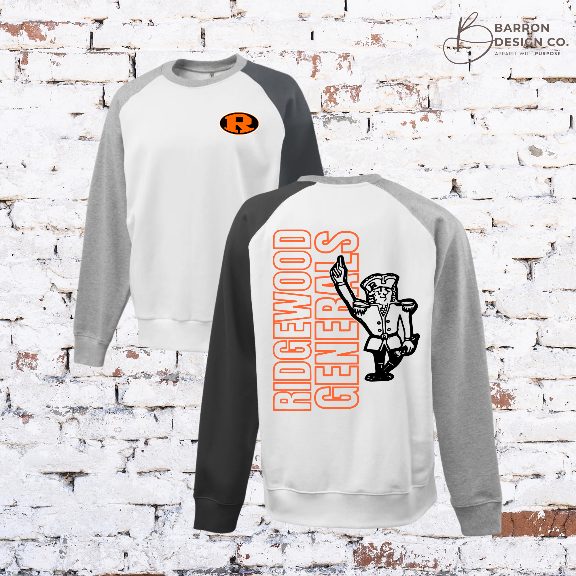 Ridgewood Generals Color Block Crewneck