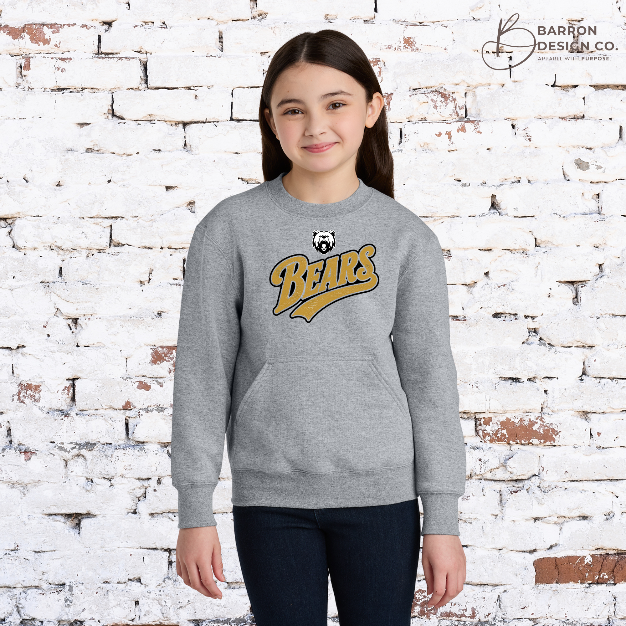 Bears Youth Retro Athletic Sweatshirts