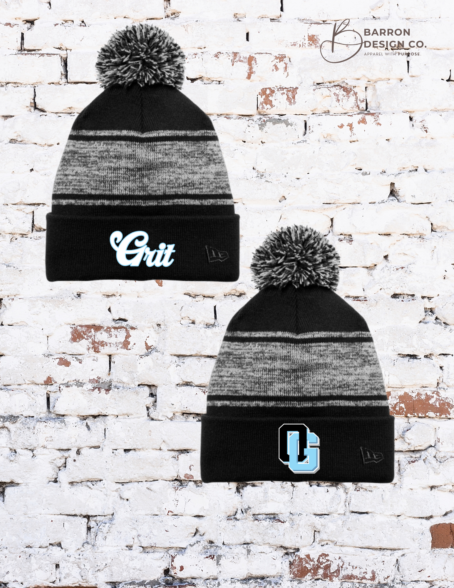 Ohio Grit Chill Pompom Beanie
