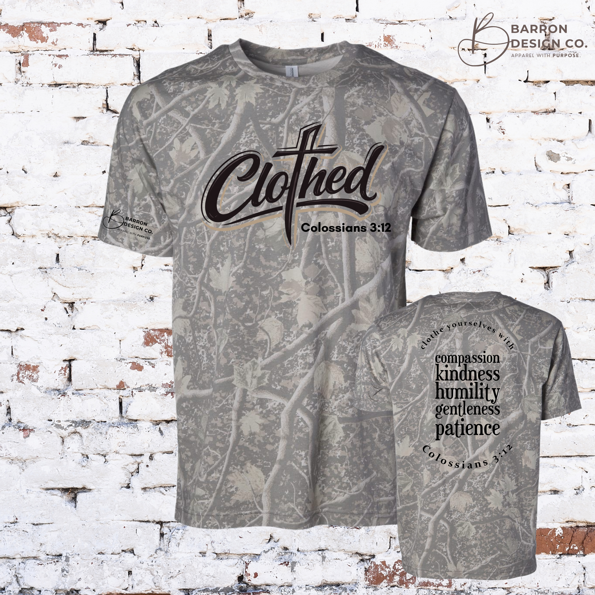 Clothed Deadwood Camo Tee