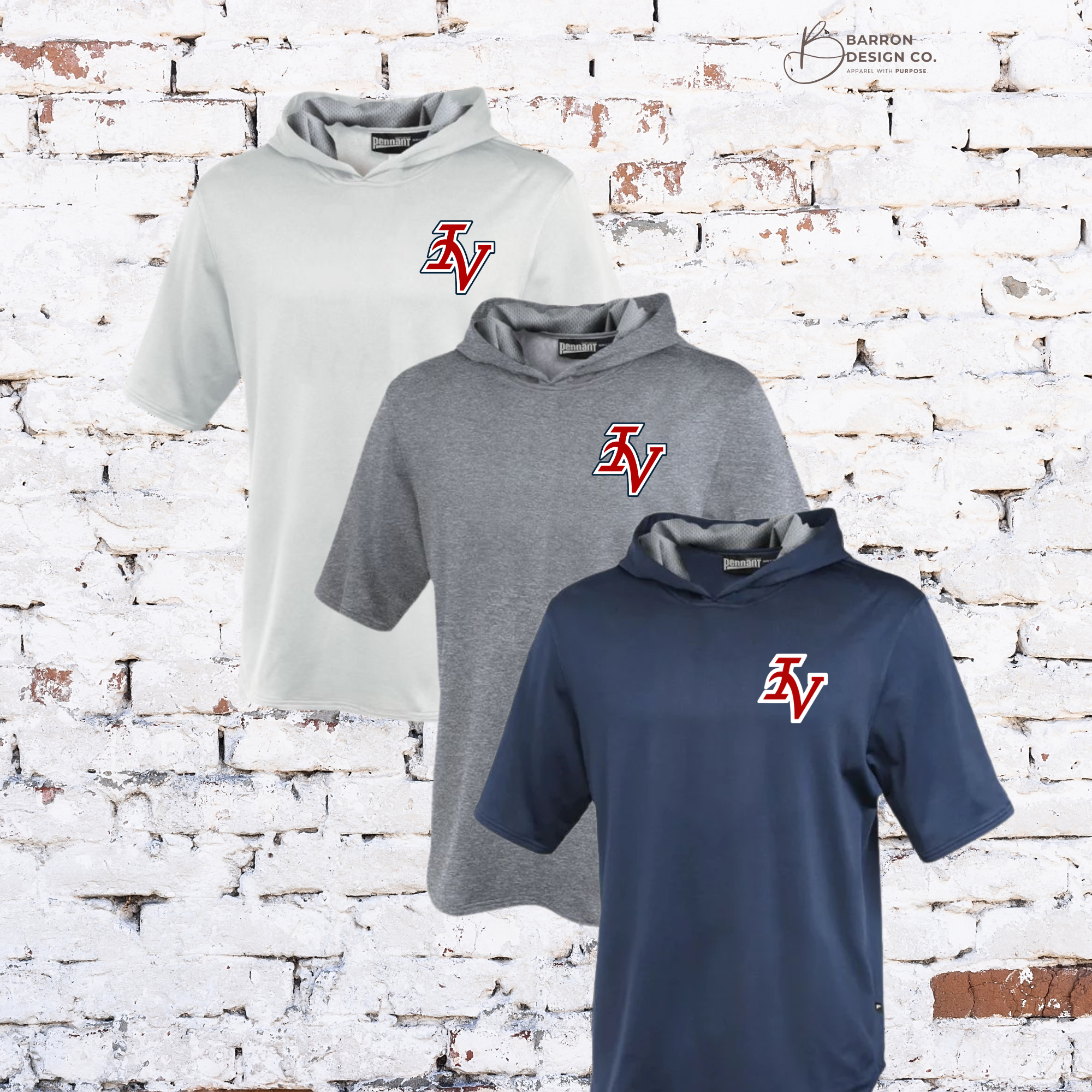 IV Braves Short Sleeve Hooded Pullover (YOUTH)