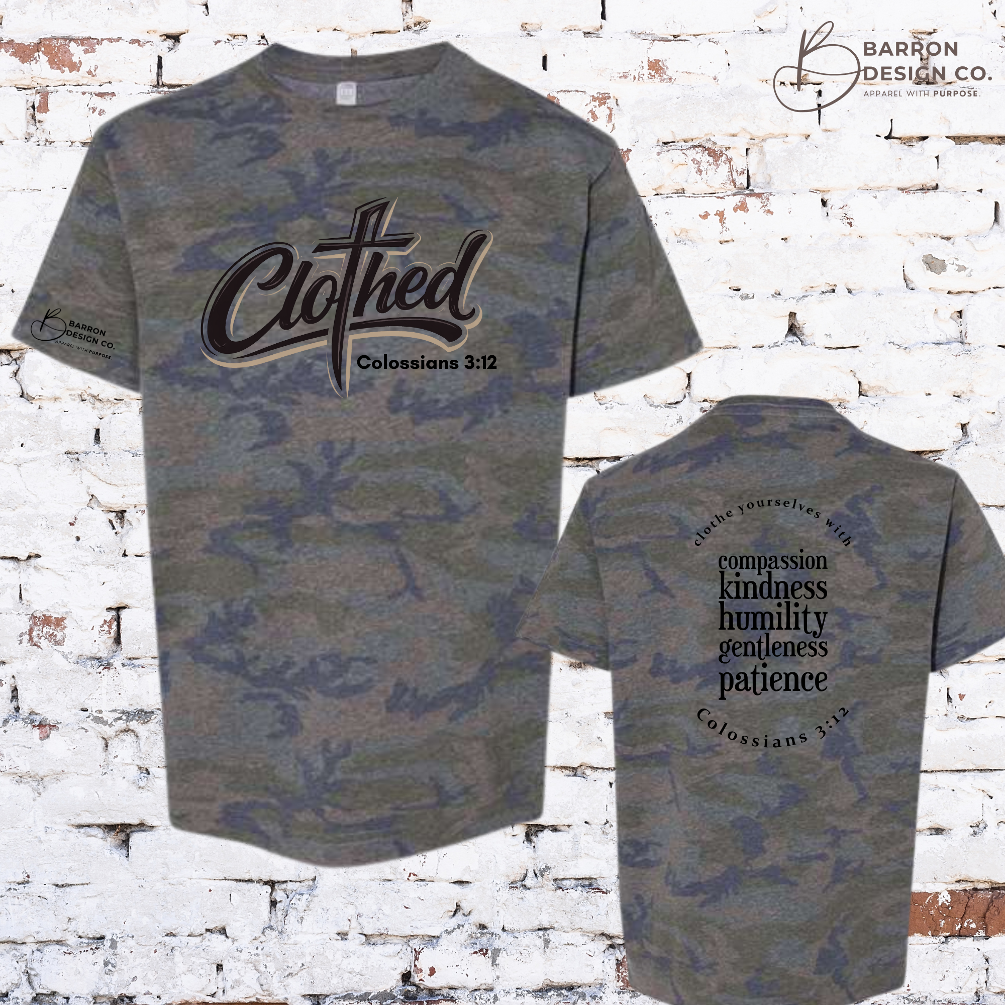 Clothed Youth Vintage Camo Tee
