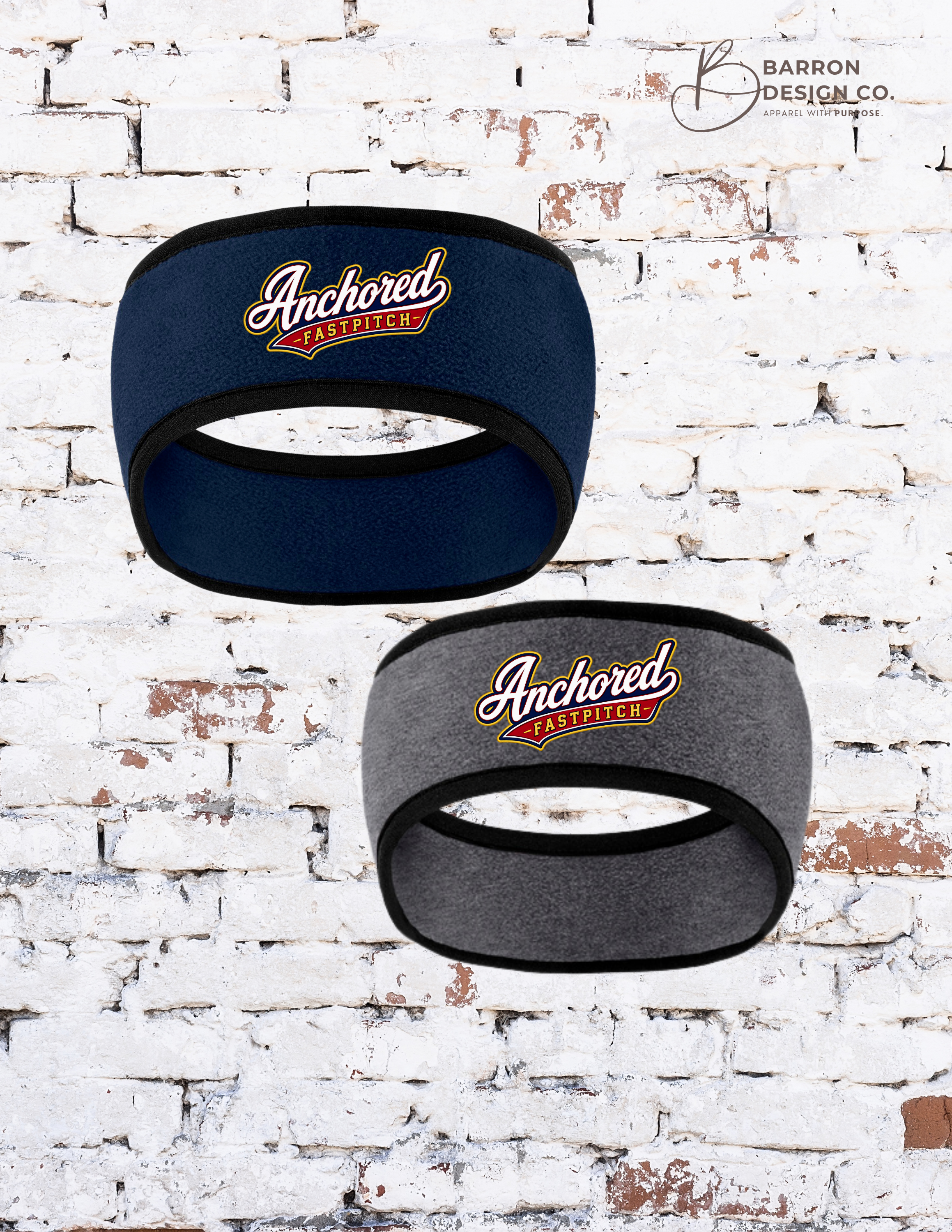 Anchored Softball Fleece Headwrap