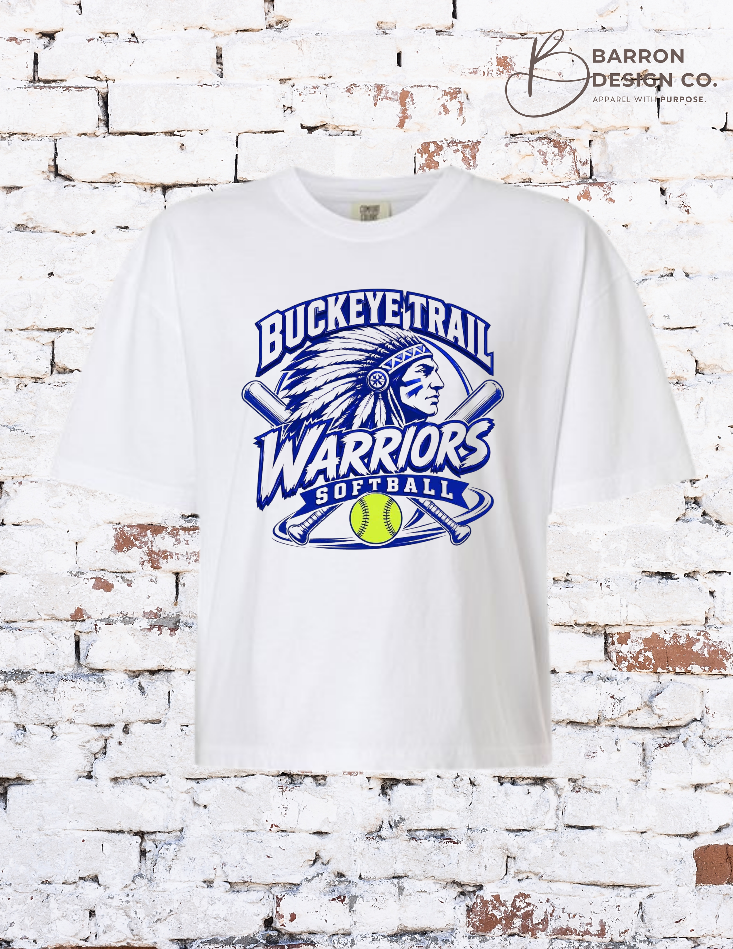 Buckeye Trail Softball - Ladies Cropped Tee