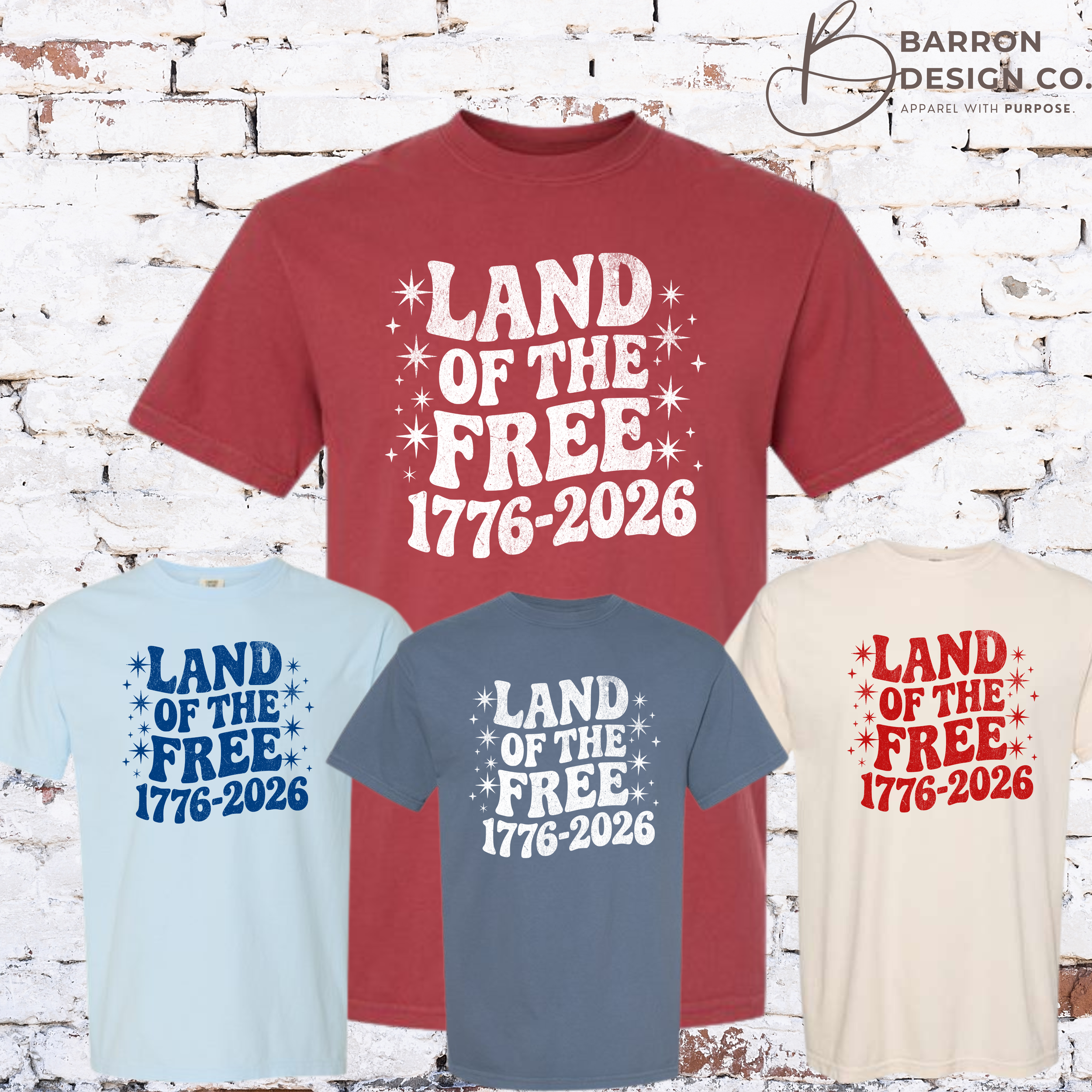 Retro Land of the Free 1776-2026