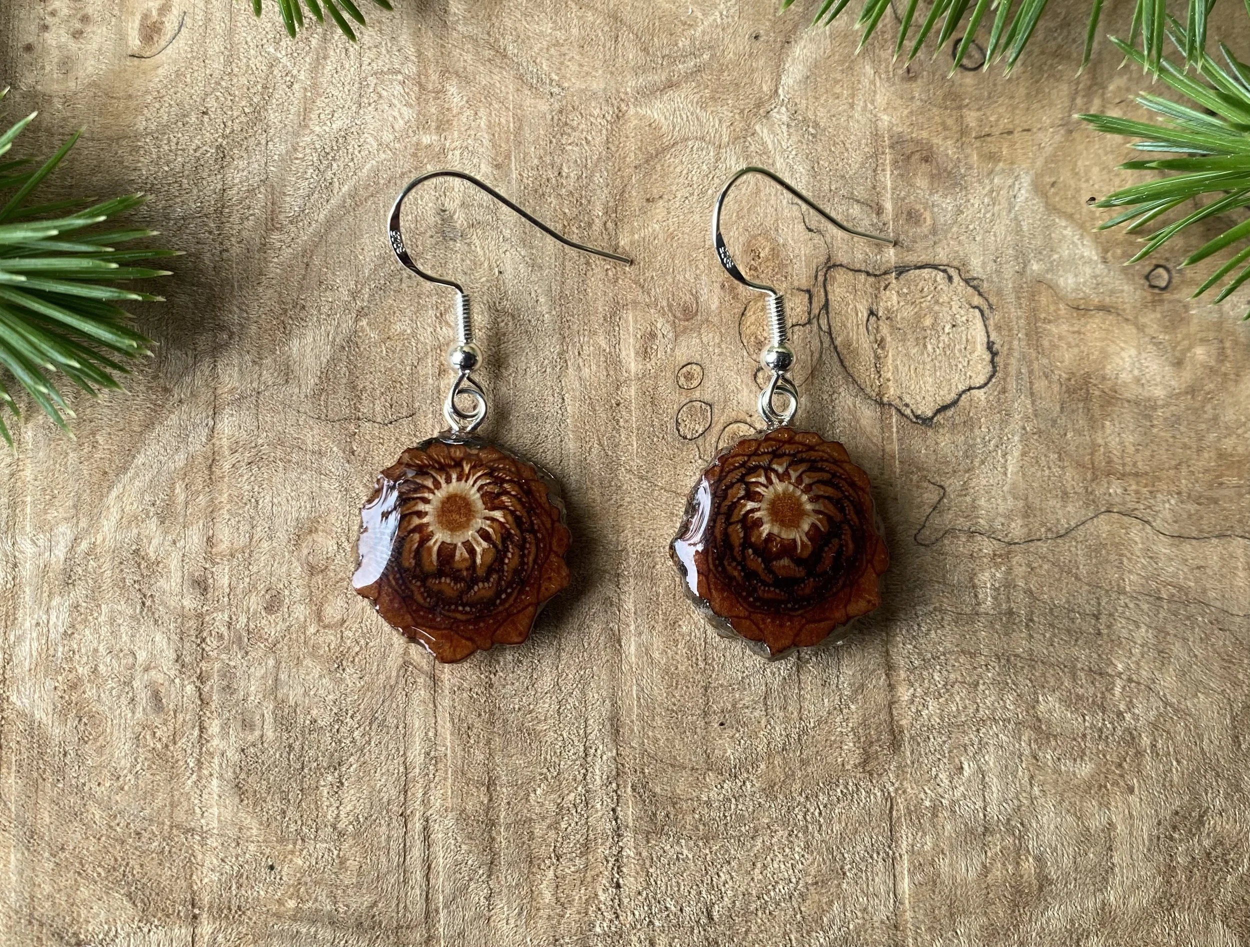 Mini Pinecone Earrings