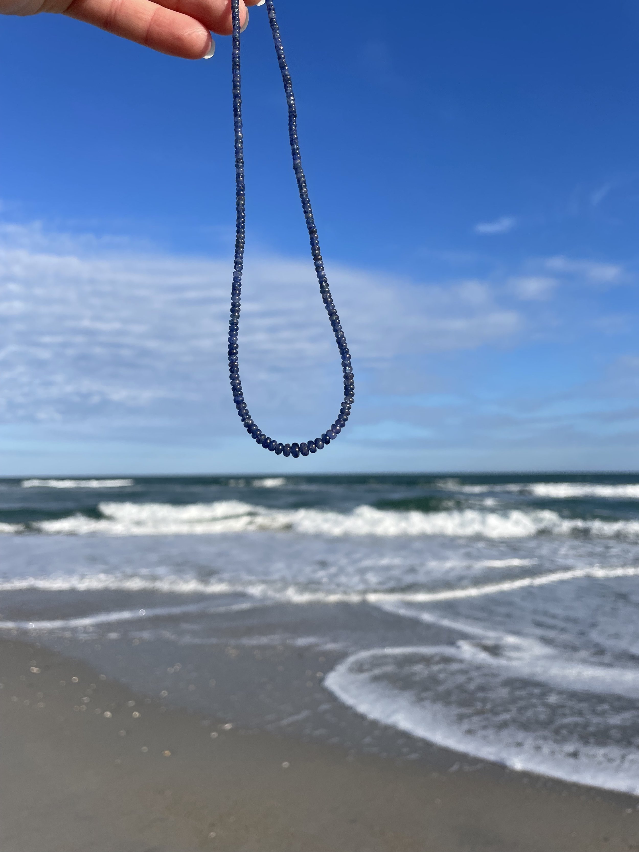 Smooth Sapphire Necklace