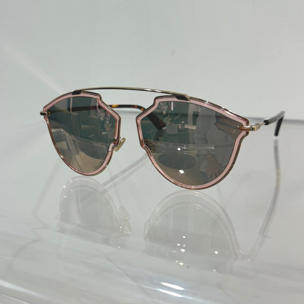 CHRISTIAN DIOR - So Real Sunglasses, Pink/Rose Gold Lens  display picture 2