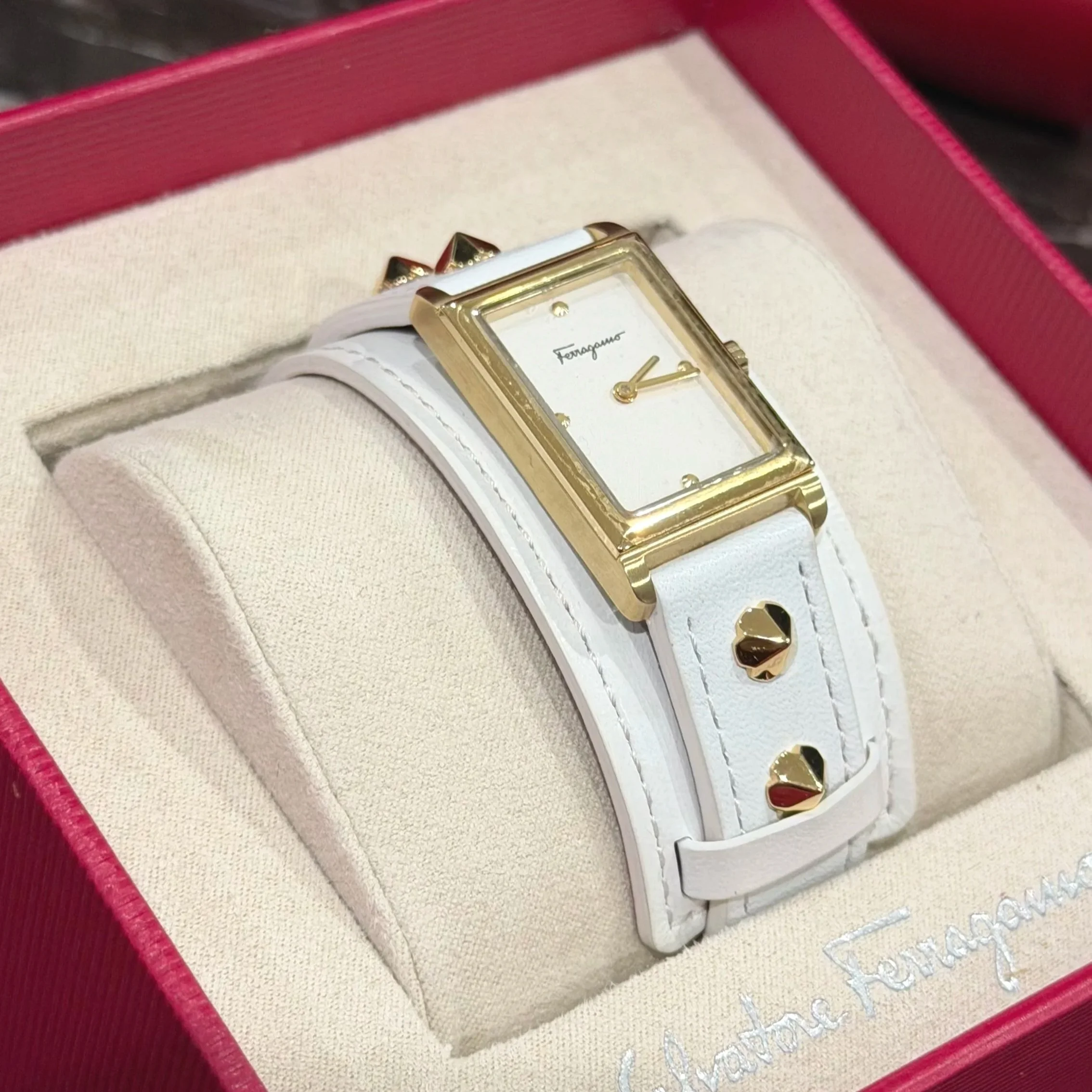 FERRAGAMO - Women’s Fiore Watch, White